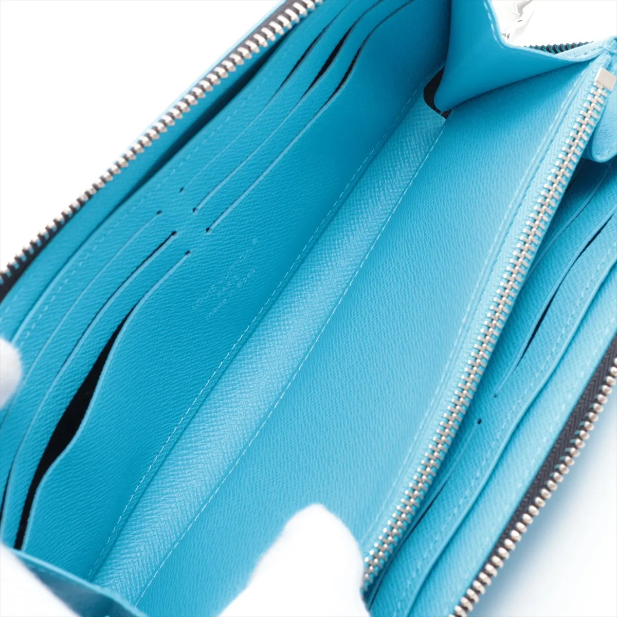 Taigarama Zippy Wallet Horizontal - Blue Round Zip Wallet M28396 (RFID detected) — view 5