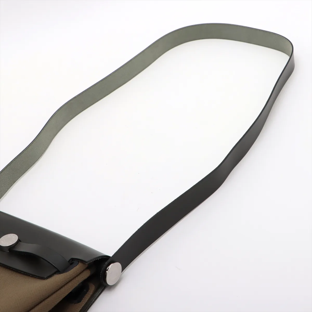 Ale Bag Zip 20 Mini Toile Military x Vash Hunter Green Silver Hardware G:2026 — view 5