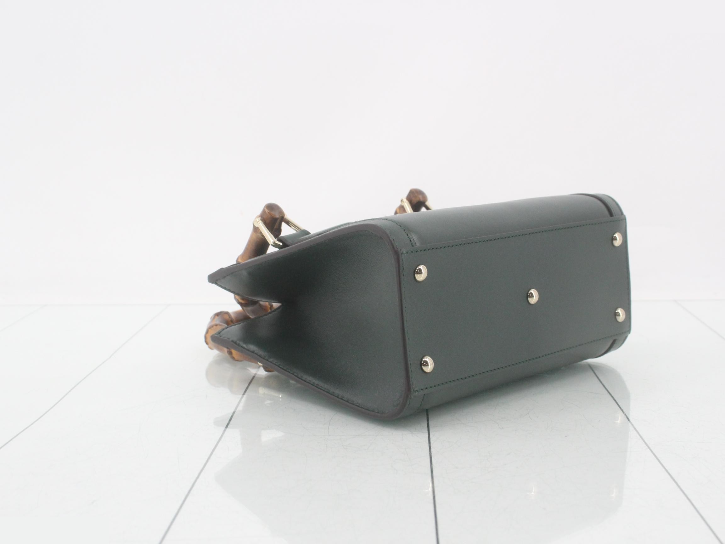 Diana Small Tote Bag, Green — view 5