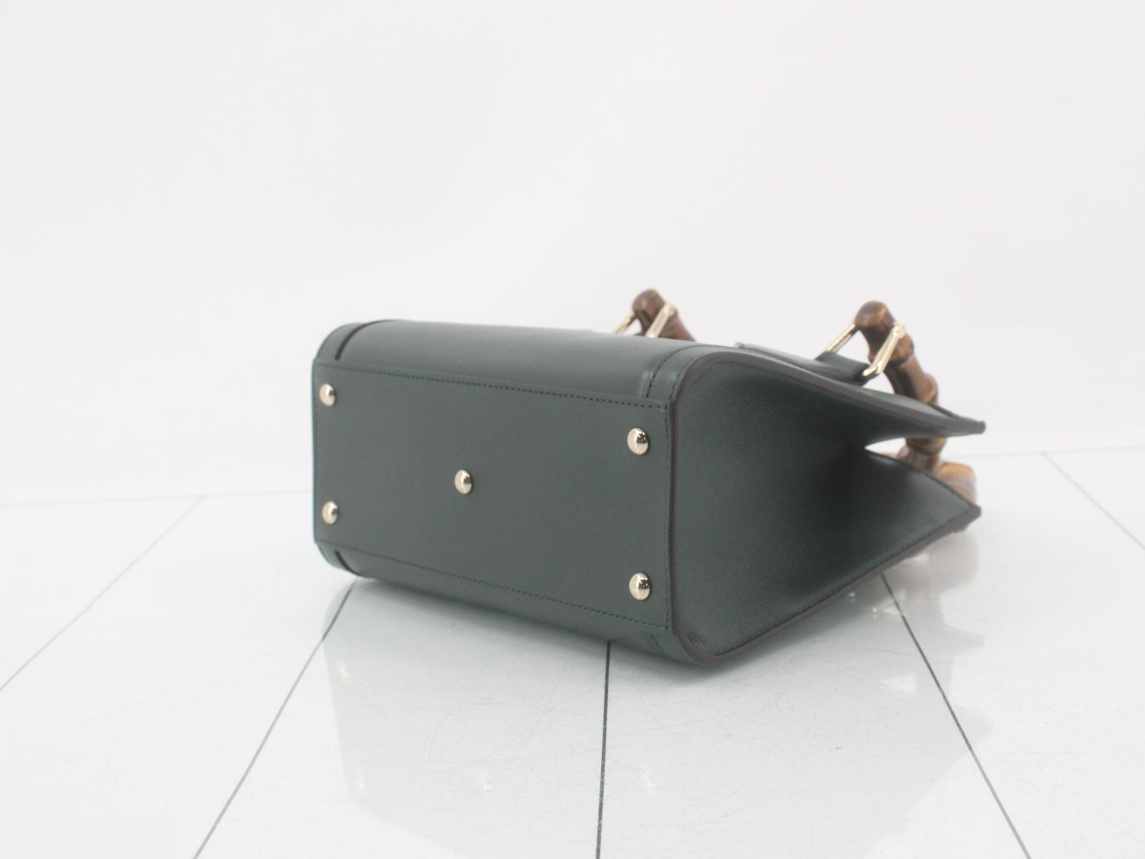 Diana Small Tote Bag, Green — view 6