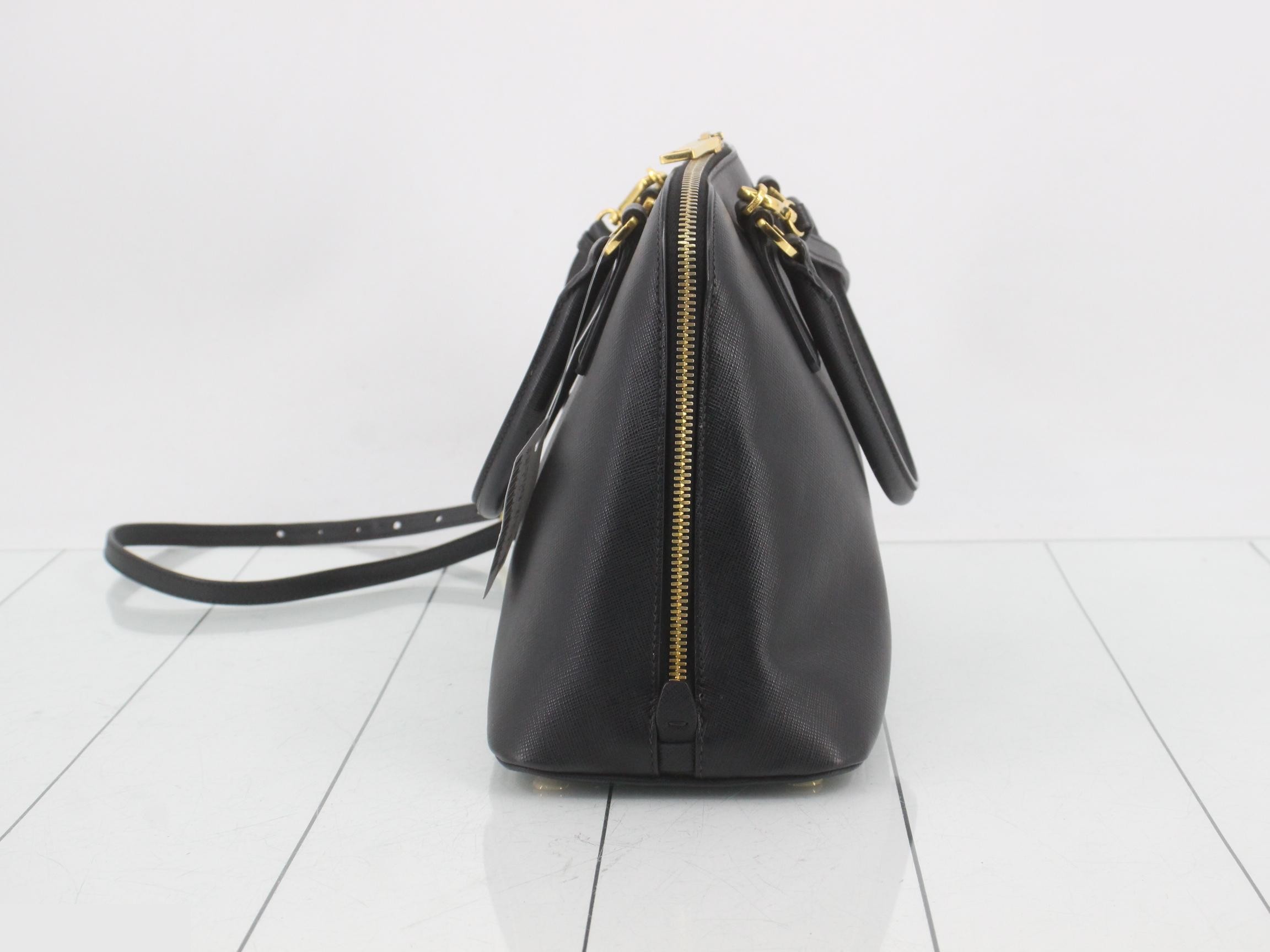 2-way bag, Saffiano leather, black — view 3