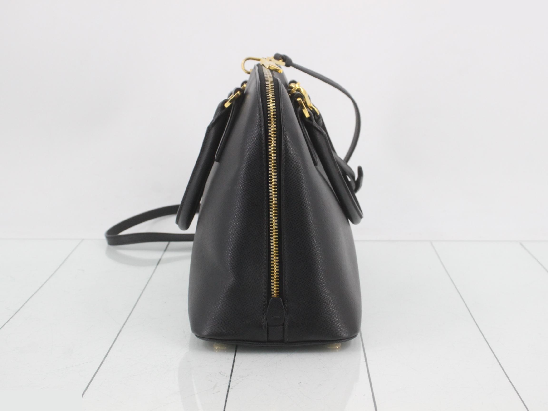 2-way bag, Saffiano leather, black — view 4