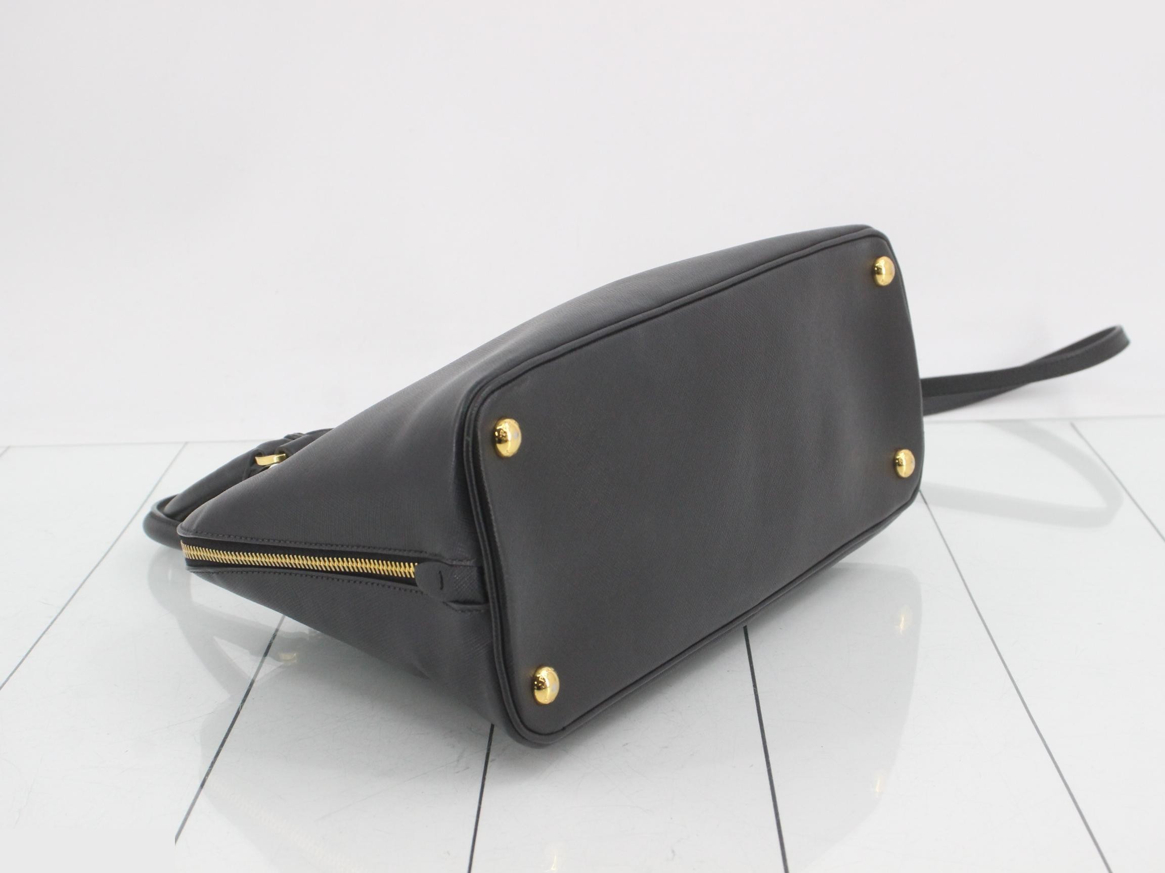 2-way bag, Saffiano leather, black — view 5