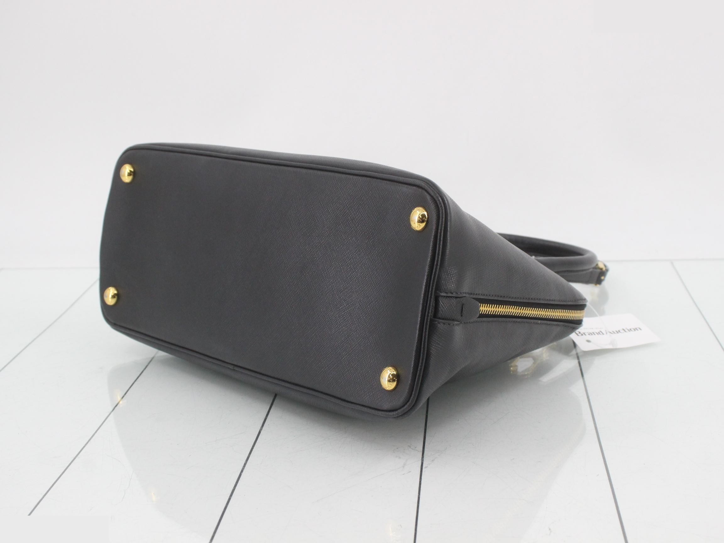 2-way bag, Saffiano leather, black — view 6