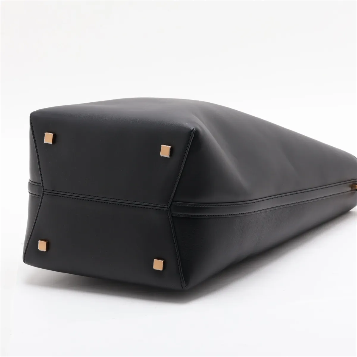 LE 37 Long Leather Shoulder Bag, Black, 800594 — view 3