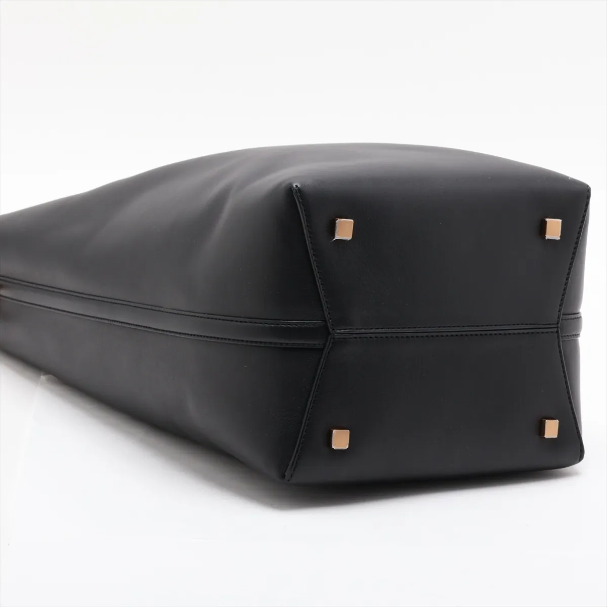 LE 37 Long Leather Shoulder Bag, Black, 800594 — view 4
