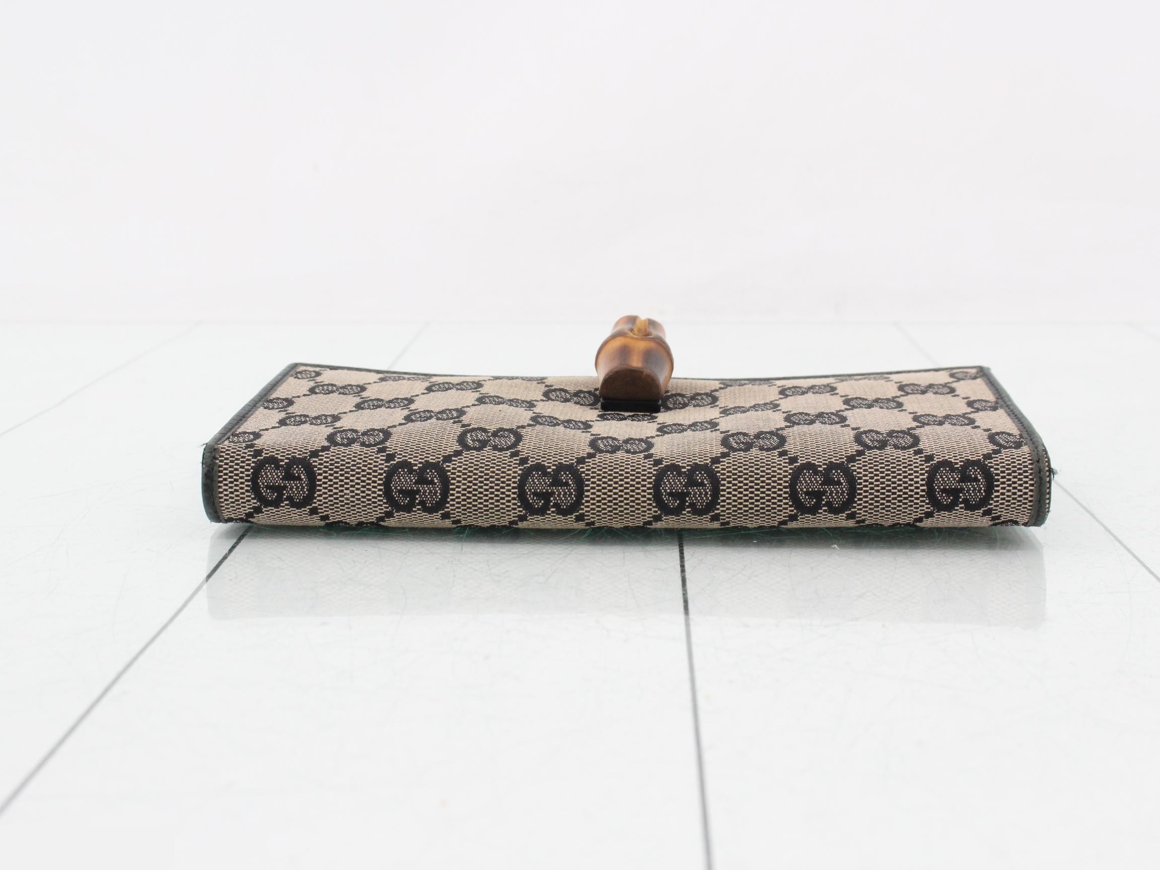 GG Canvas Bamboo Long Wallet — view 3
