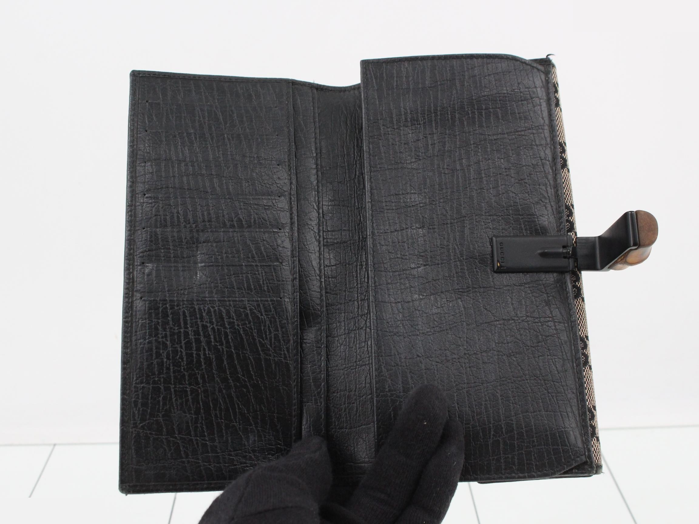 GG Canvas Bamboo Long Wallet — view 4