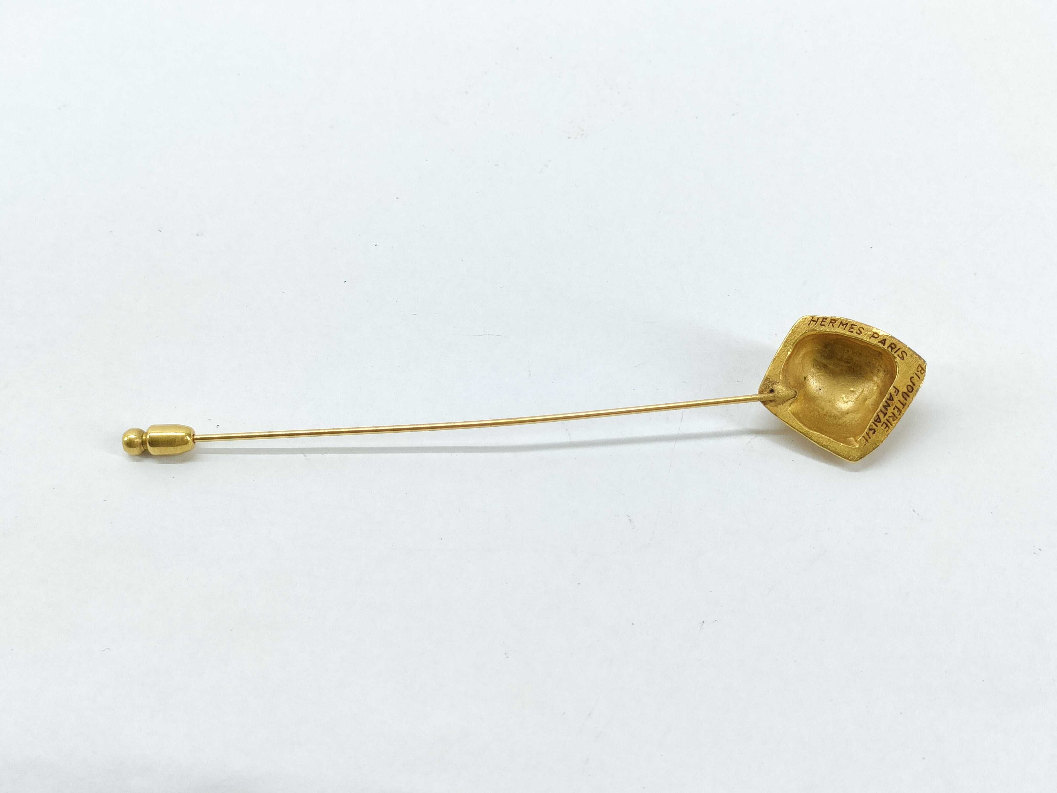 vintage rock-patterned pin brooch — view 5
