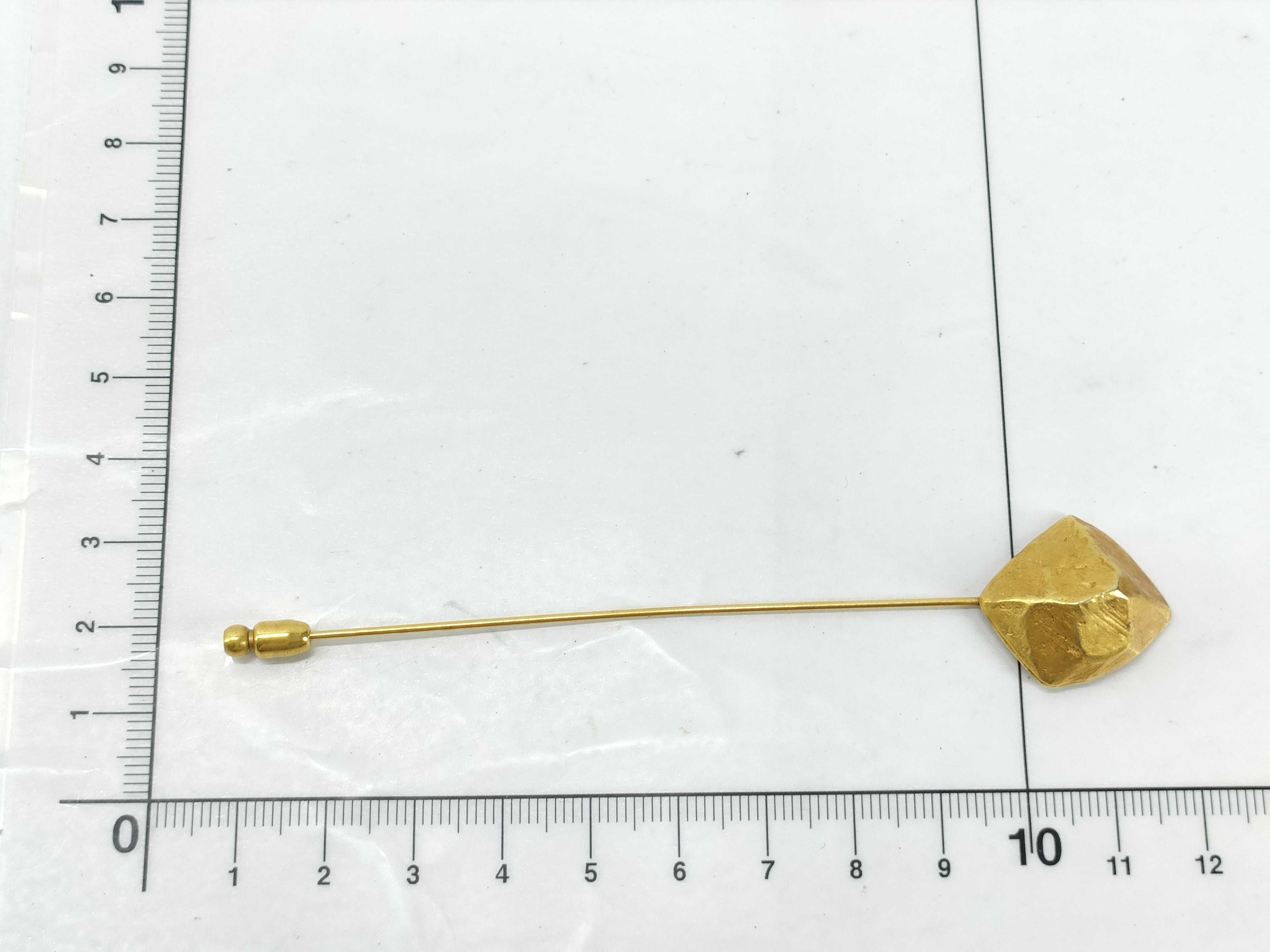 vintage rock-patterned pin brooch — view 6