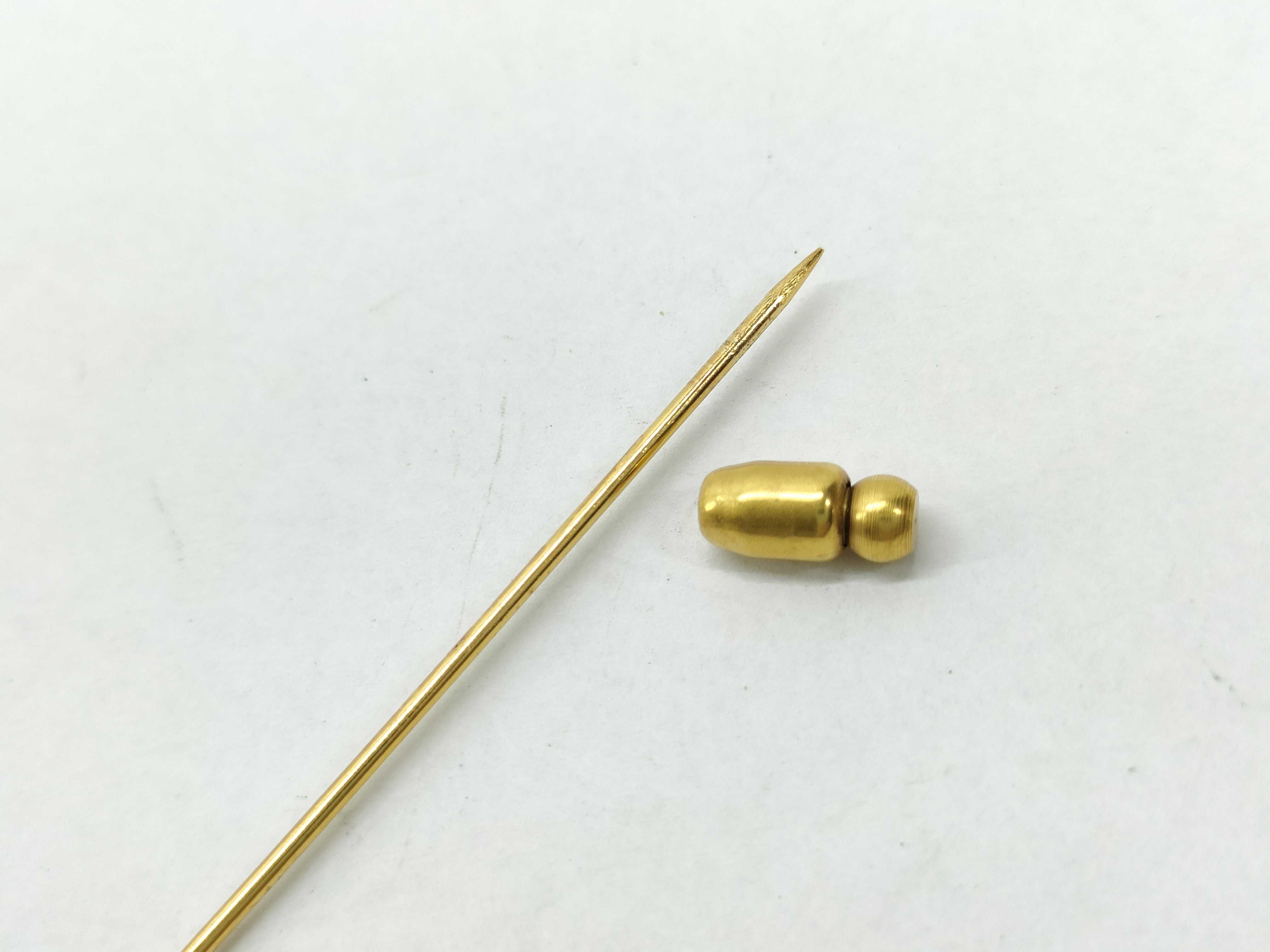 vintage rock-patterned pin brooch — view 9