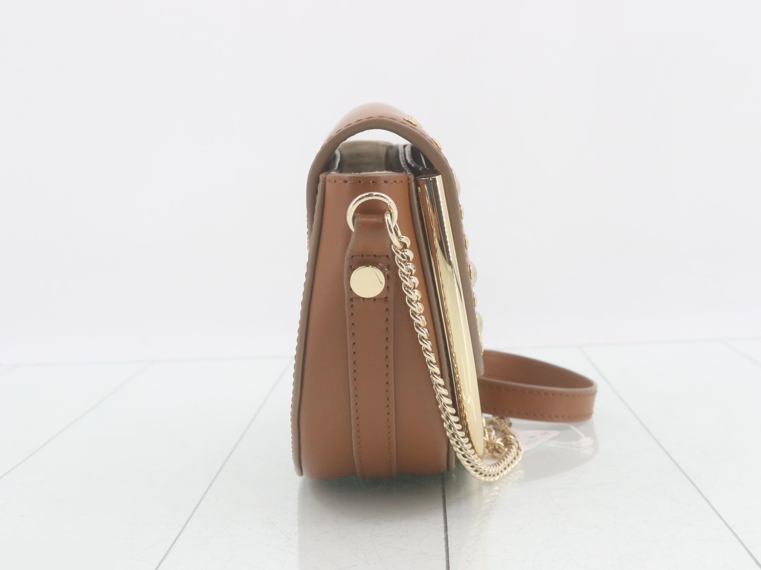 See by Chloé (Bag) - Chain Shoulder Bag, Studded, Mara, Brown — view 4