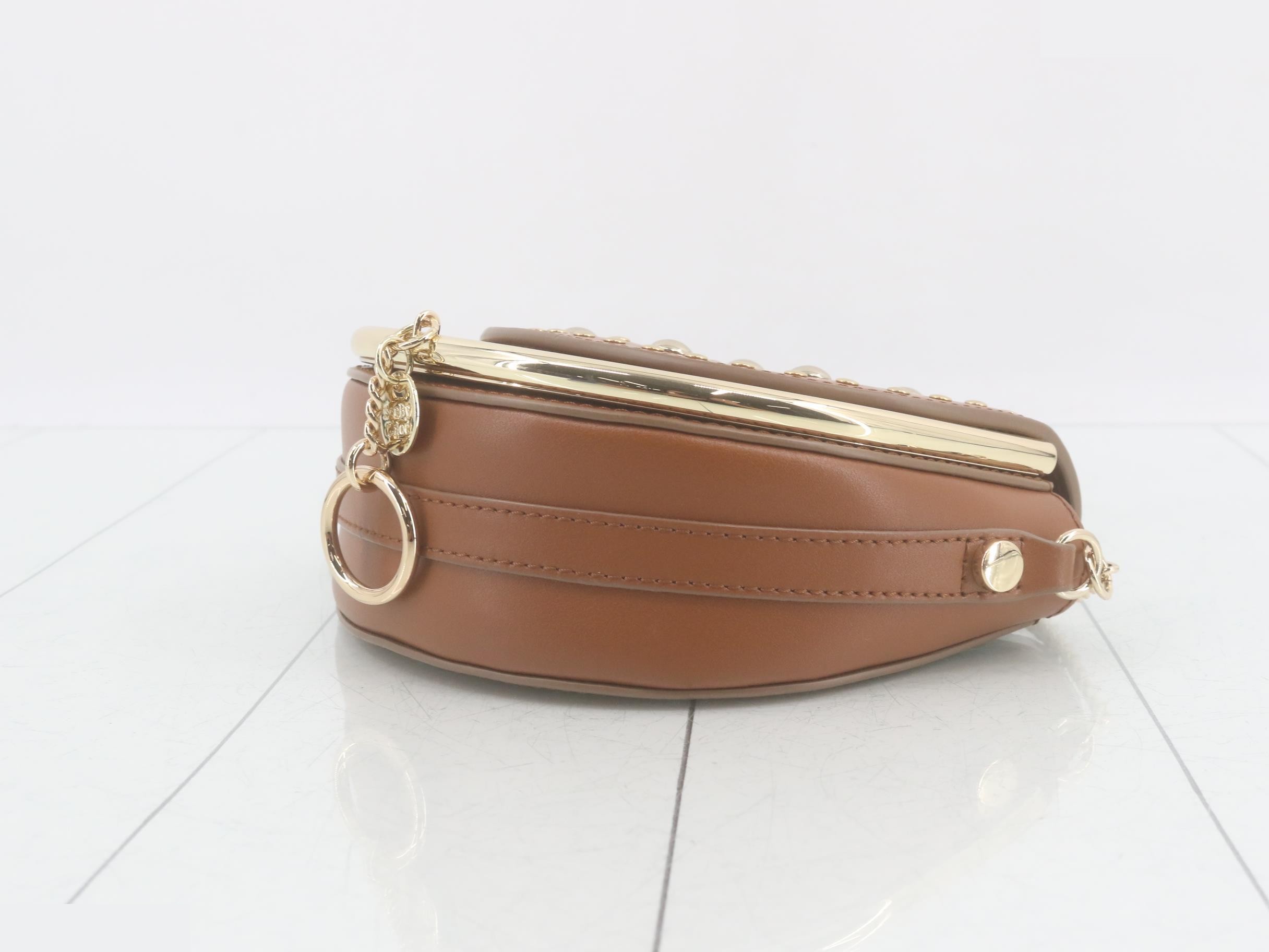 See by Chloé (Bag) - Chain Shoulder Bag, Studded, Mara, Brown — view 6