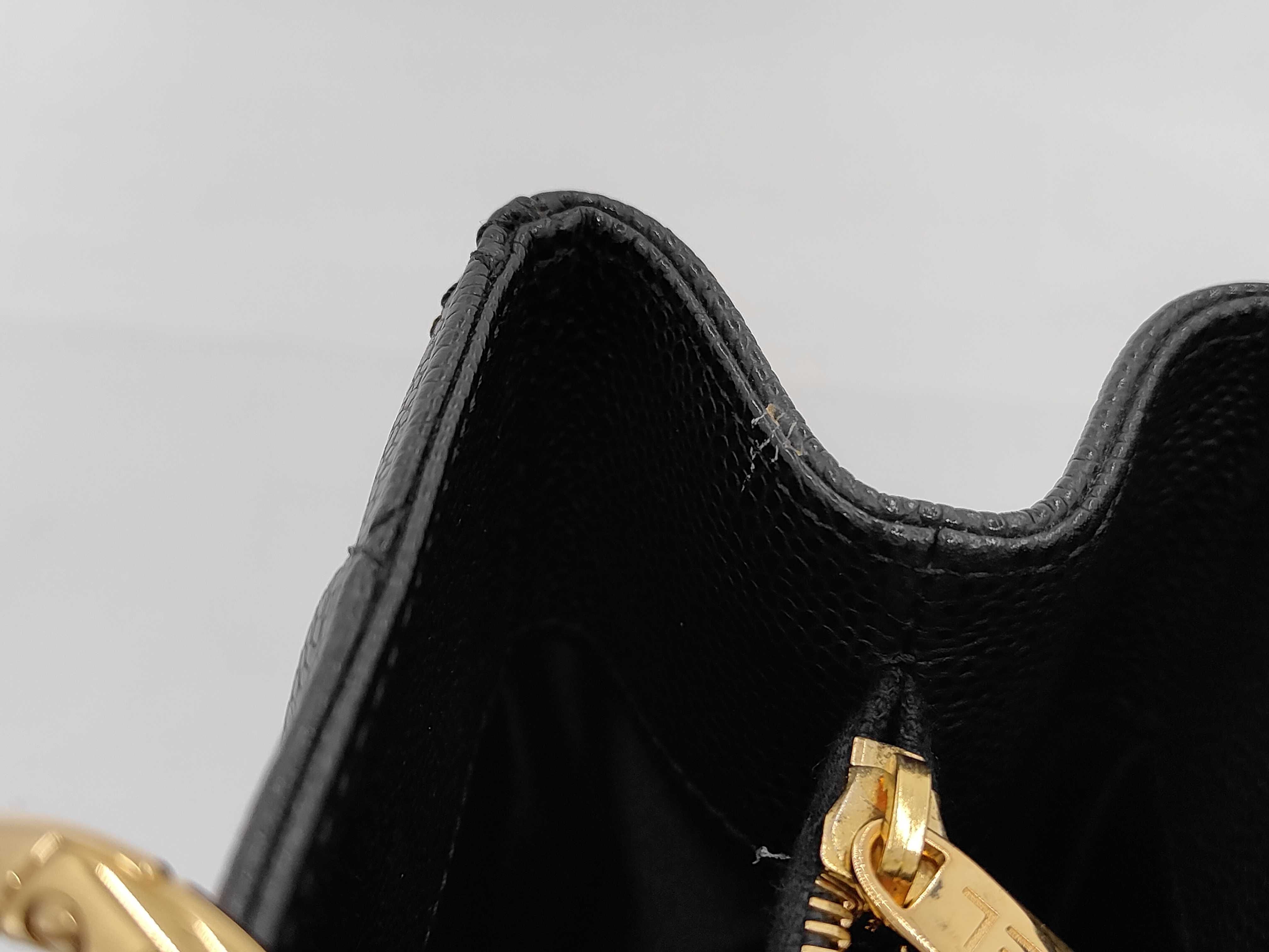 Caviar Skin GST Chain Tote Bag, Black with Gold Hardware, with Authenticity Card and Seal, Shoulder Bag (Stored Item) — view 8