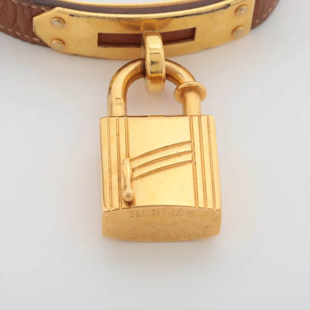 ANNEE ARBRE 1998 Sap Cadena Bracelet GP x Leather Gold — view 2