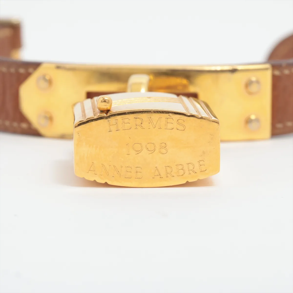 ANNEE ARBRE 1998 Sap Cadena Bracelet GP x Leather Gold — view 5