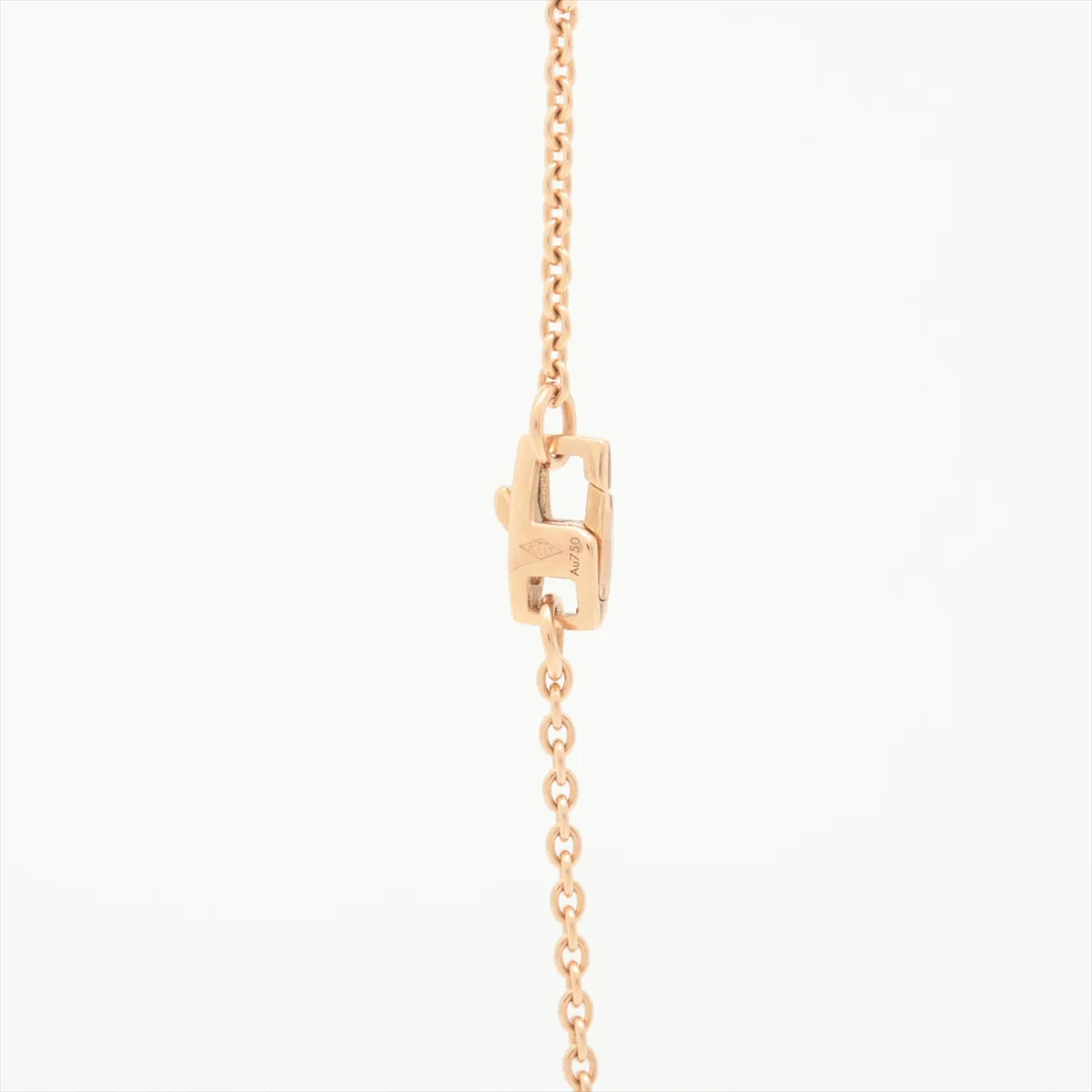 Monogram Star Nacre Shell Pendant Necklace, 750 (PG), 6.3g, 390467 — view 3