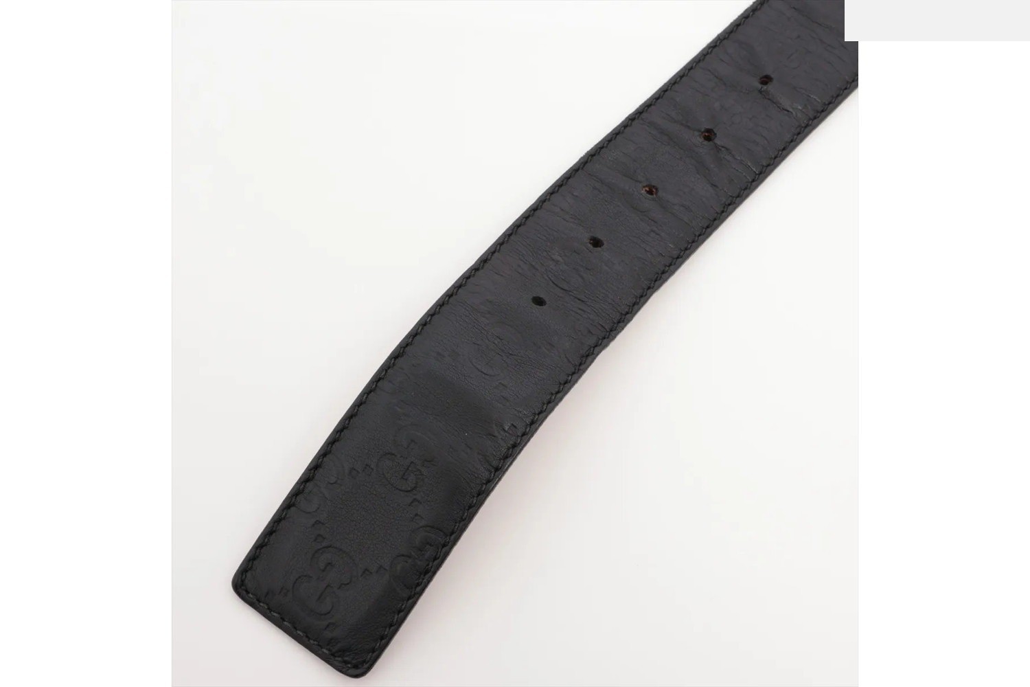 Guccissima GG buckle 114984 leather belt — view 3