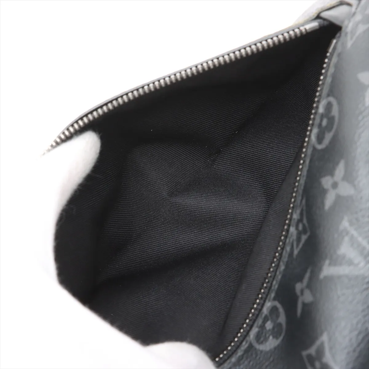 Monogram Eclipse Discovery Bum Bag PM M46035 Black RFID Reactive — view 7