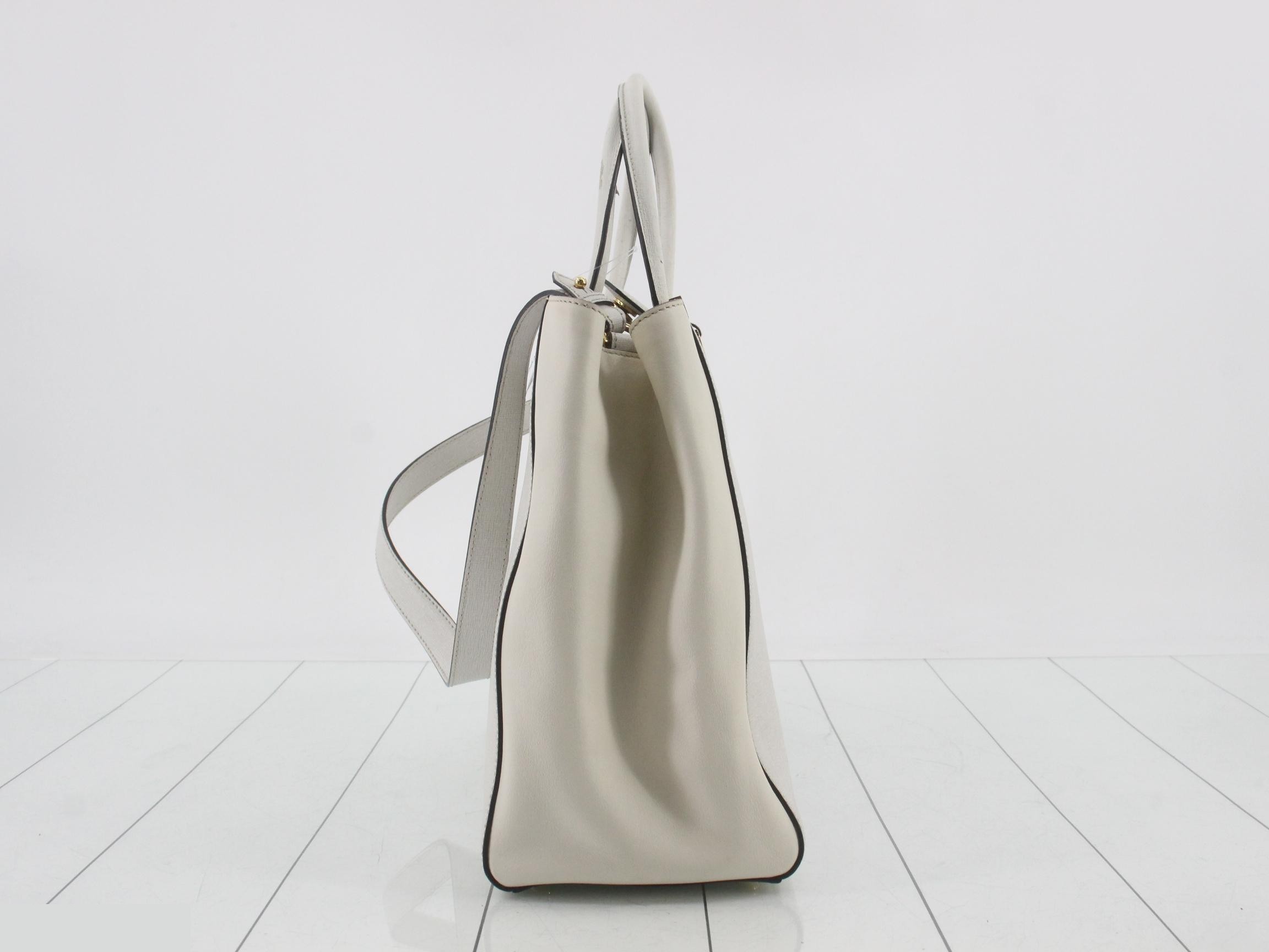 Leather Shopping Toujours Handbag with Shoulder Strap — view 4