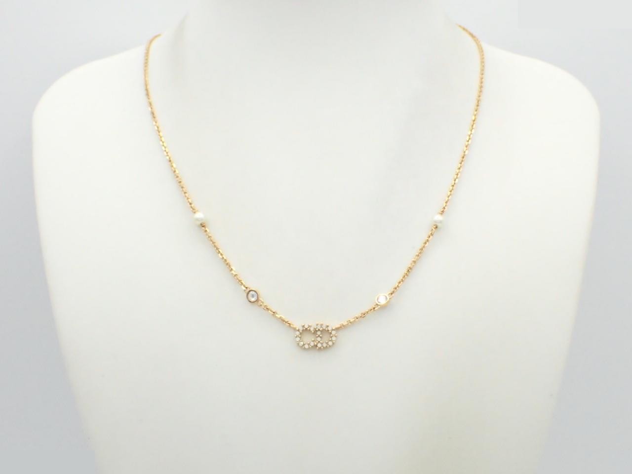 Claire D Metal & Crystal Necklace Pendant (approx. 46cm) — view 3