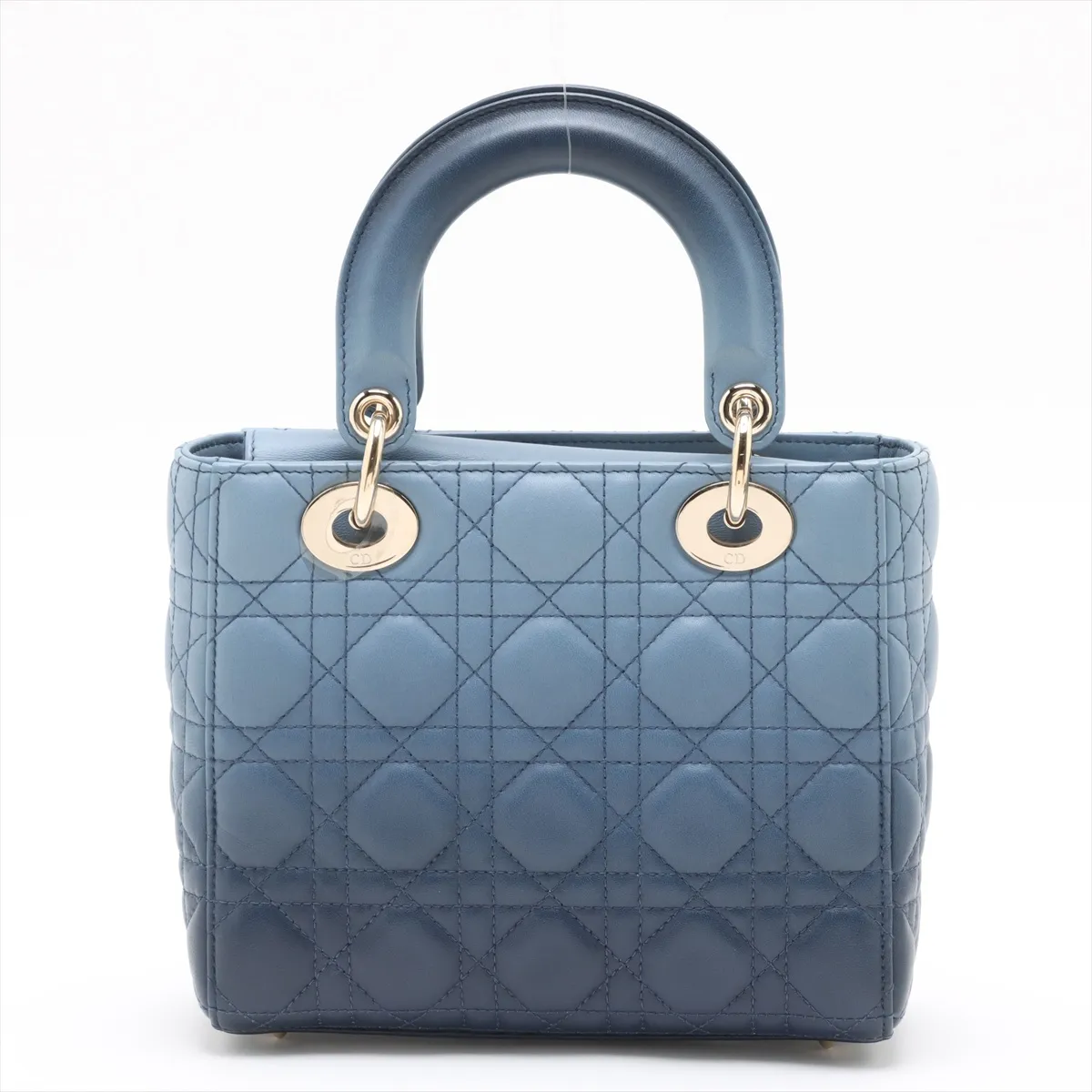 Cannage My Lady Dior Leather 2WAY Handbag Blue — view 2