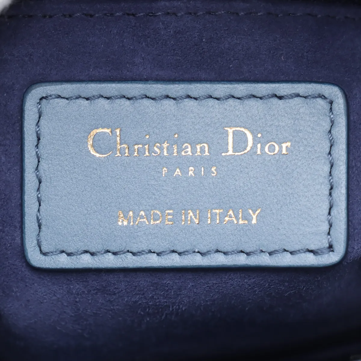 Cannage My Lady Dior Leather 2WAY Handbag Blue — view 10