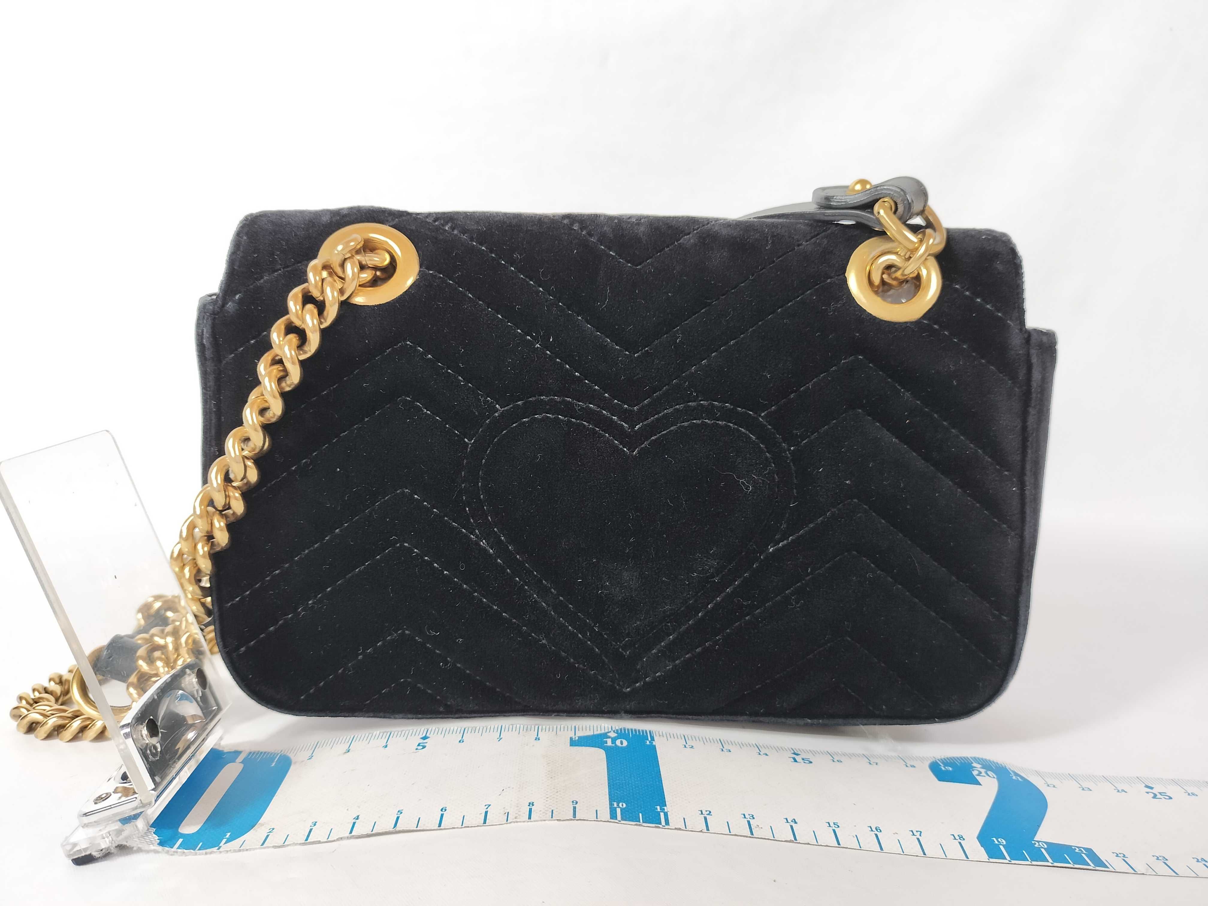 Marmont Chain Shoulder Bag, Black Leather Shoulder Bag — view 2