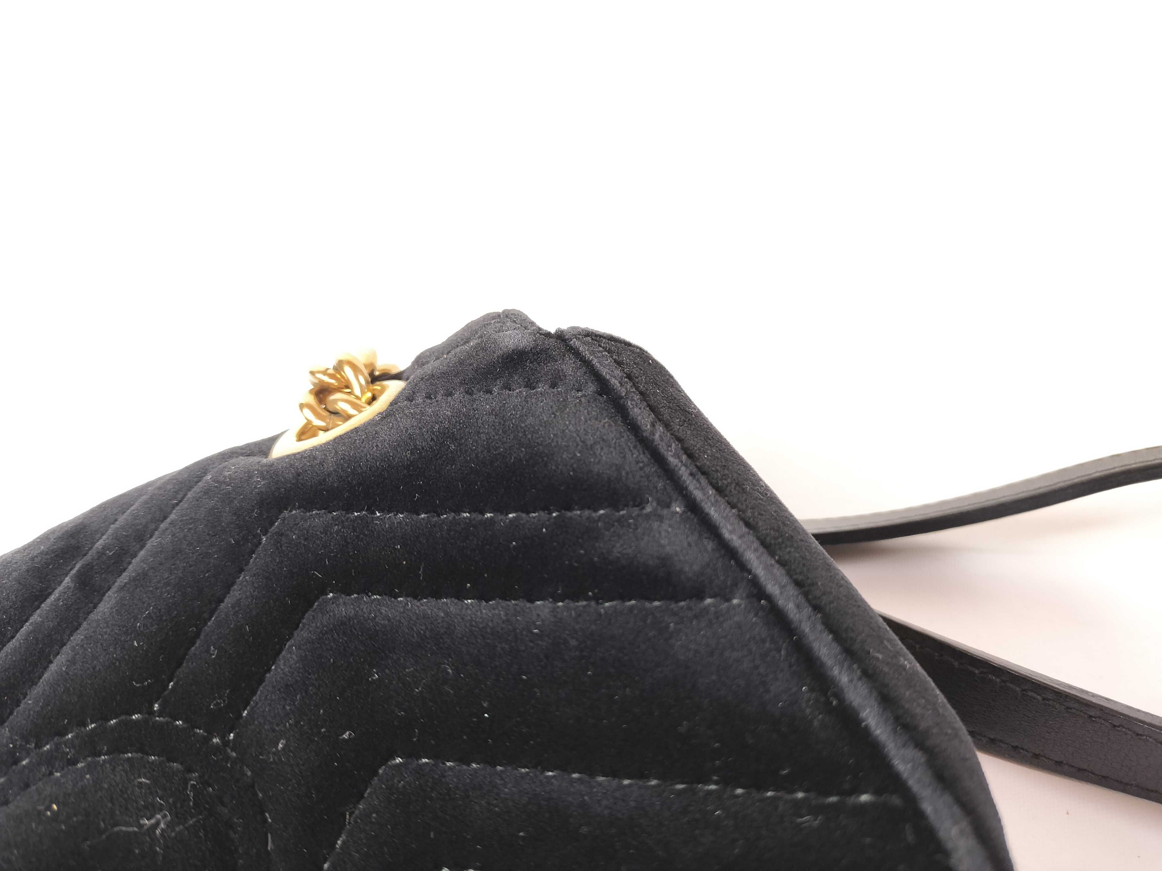 Marmont Chain Shoulder Bag, Black Leather Shoulder Bag — view 12