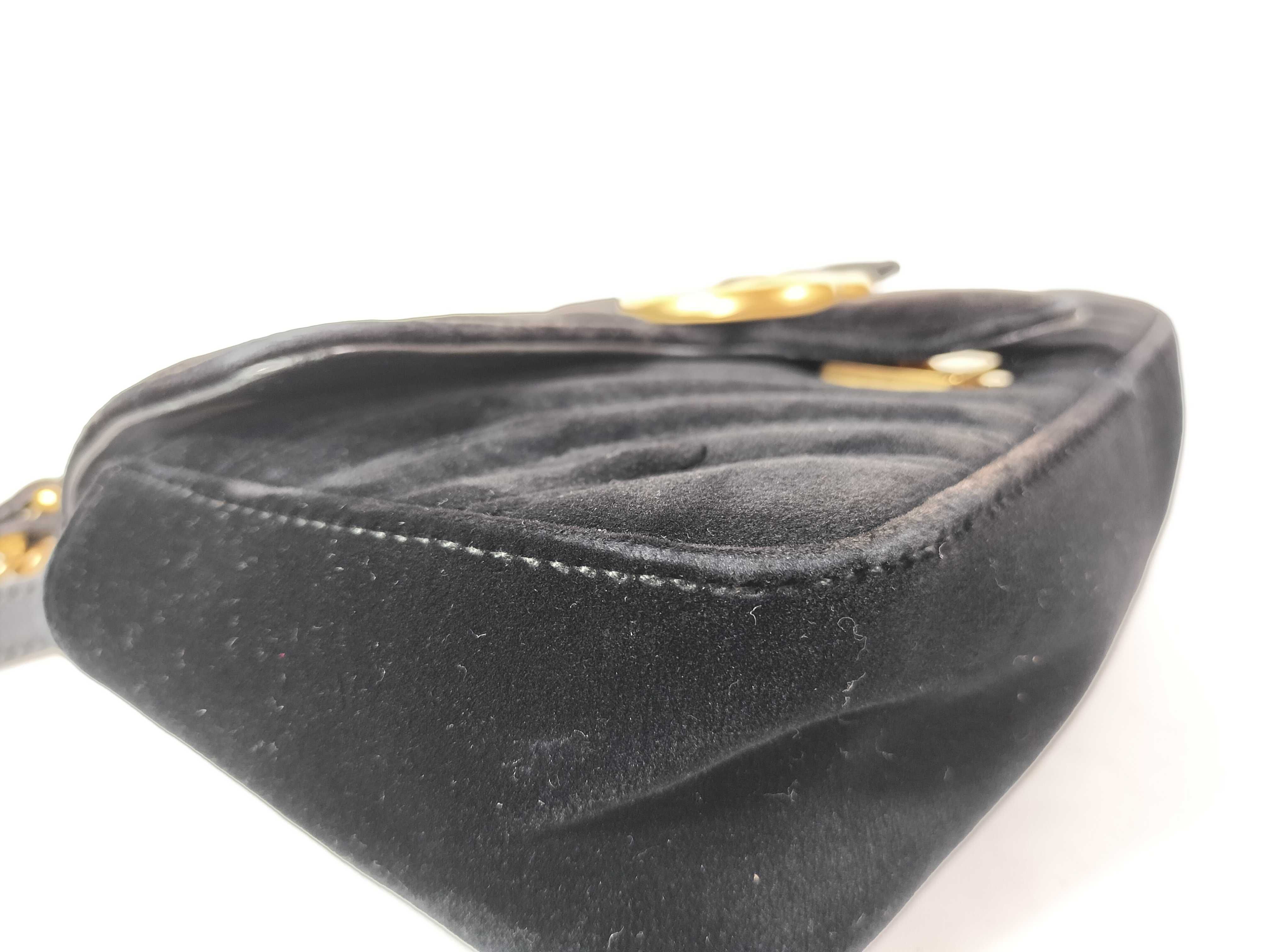 Marmont Chain Shoulder Bag, Black Leather Shoulder Bag — view 5