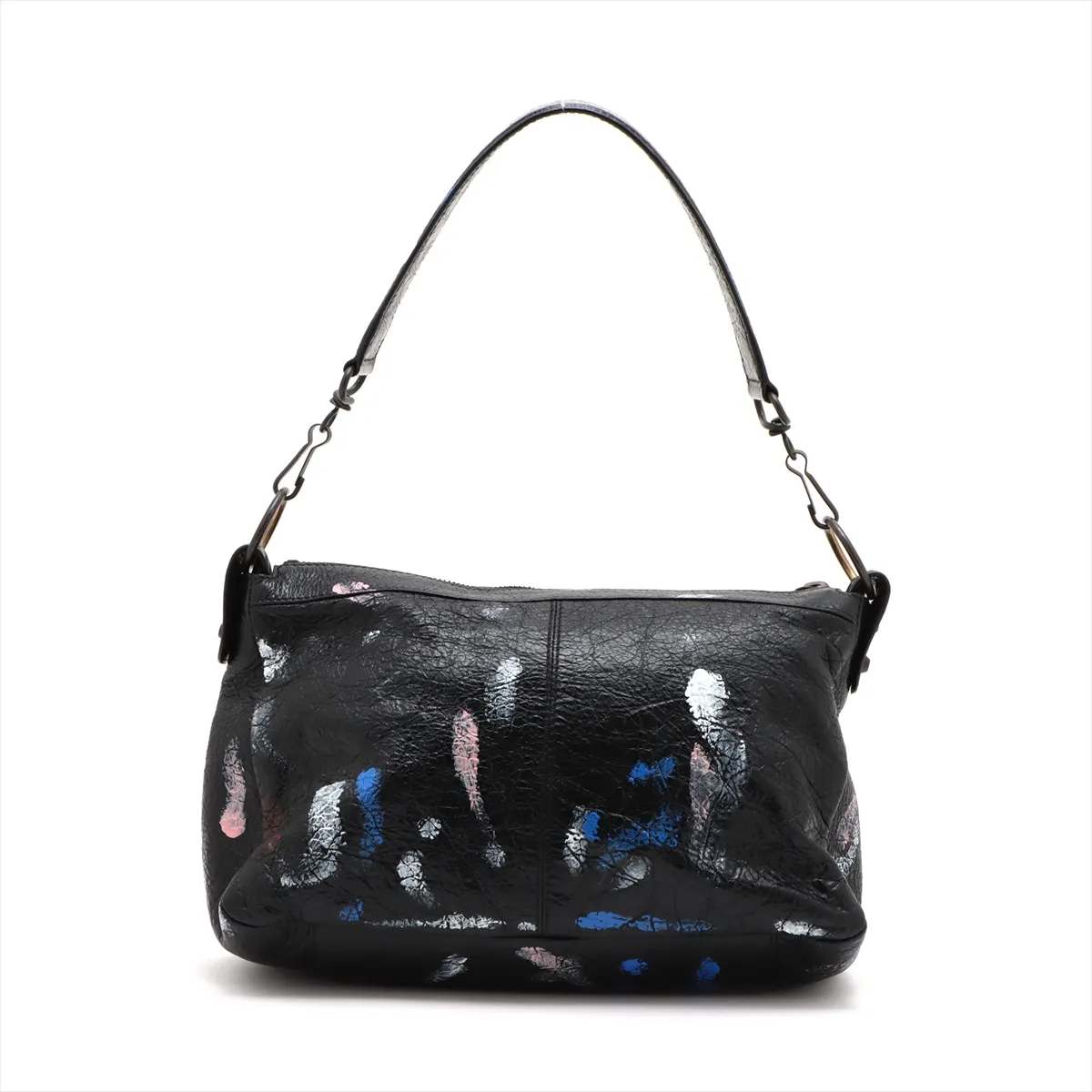 Balenciagal City Small Leather 2WAY Handbag Black 866057 — view 2
