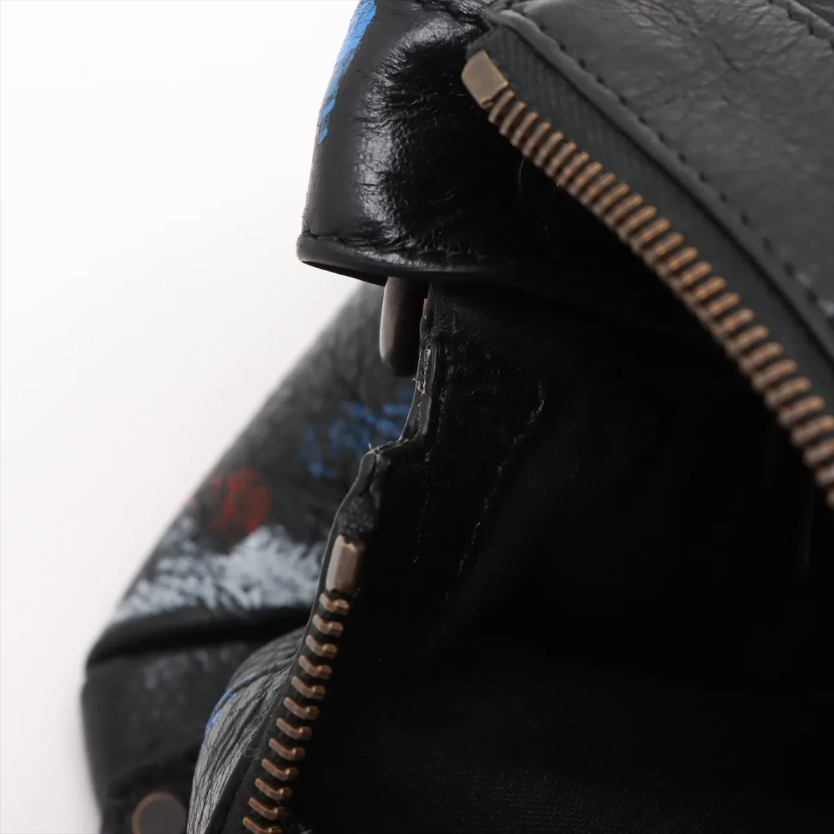 Balenciagal City Small Leather 2WAY Handbag Black 866057 — view 13