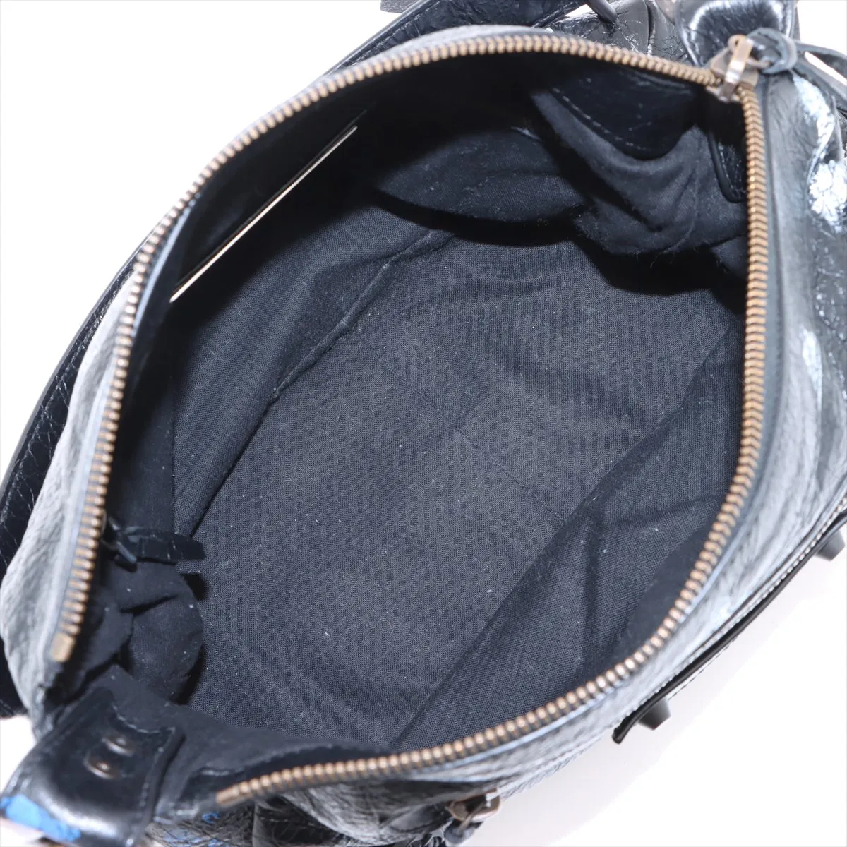 Balenciagal City Small Leather 2WAY Handbag Black 866057 — view 8