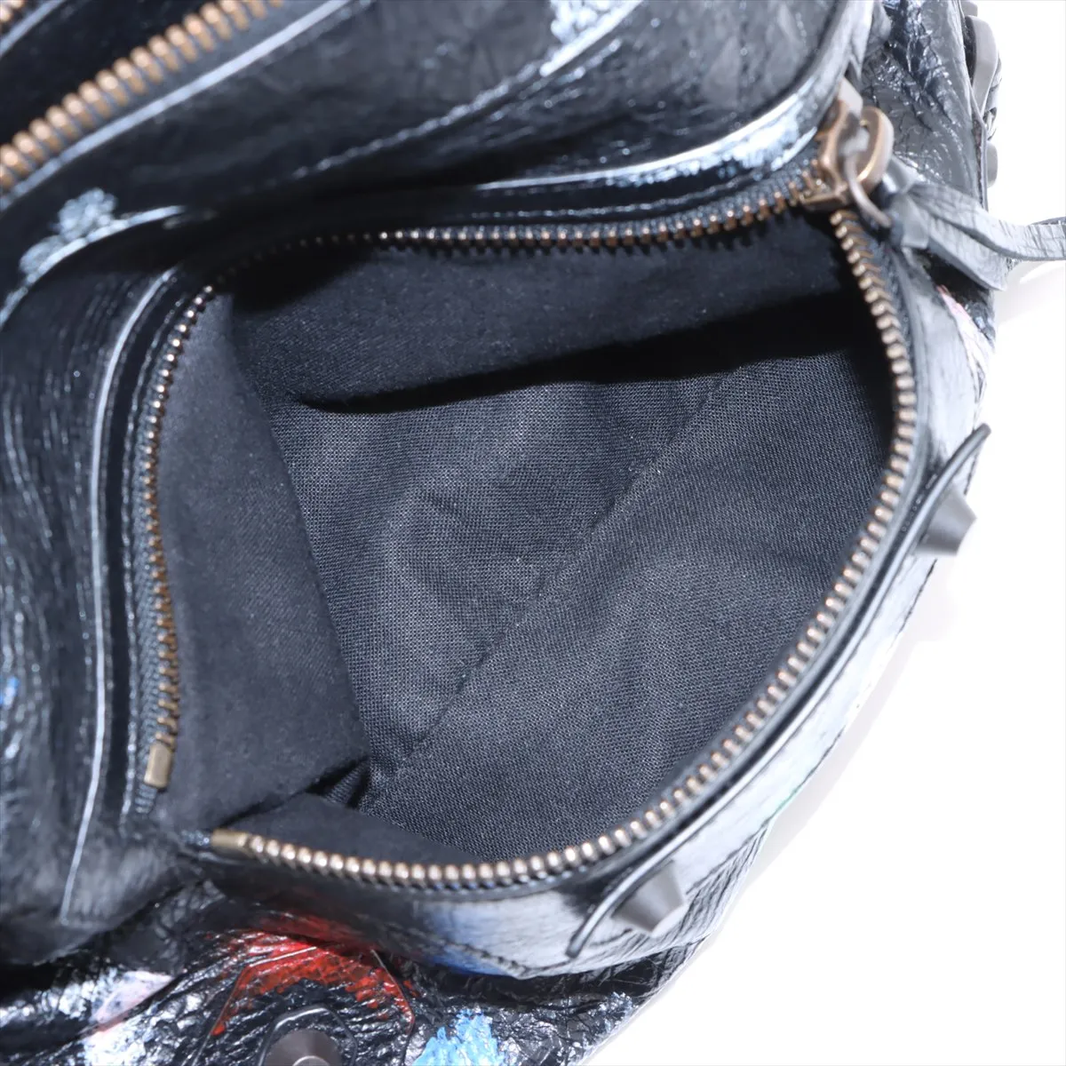 Balenciagal City Small Leather 2WAY Handbag Black 866057 — view 10