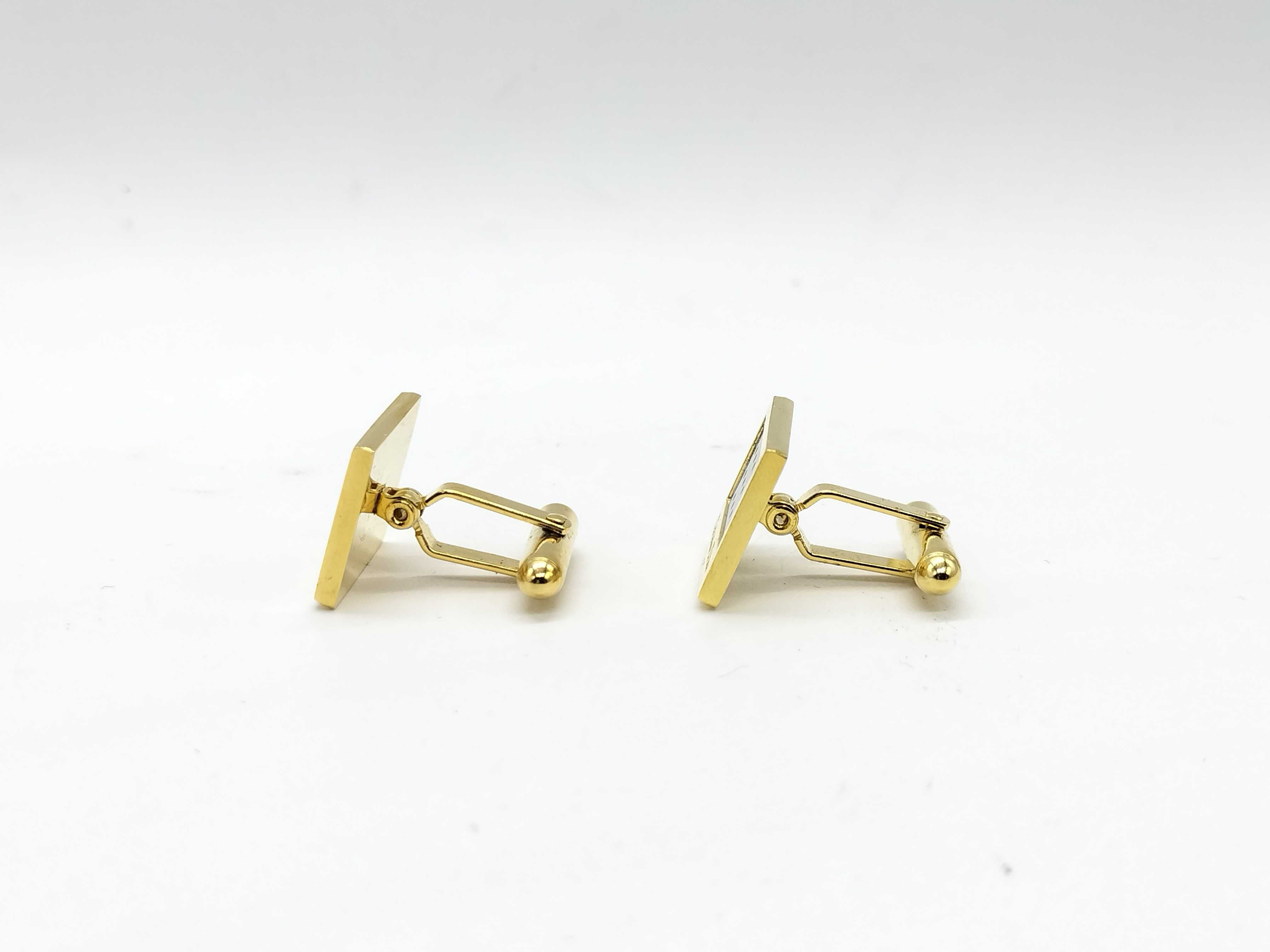 Gold Cufflinks Tie Clip & Cufflinks — view 2