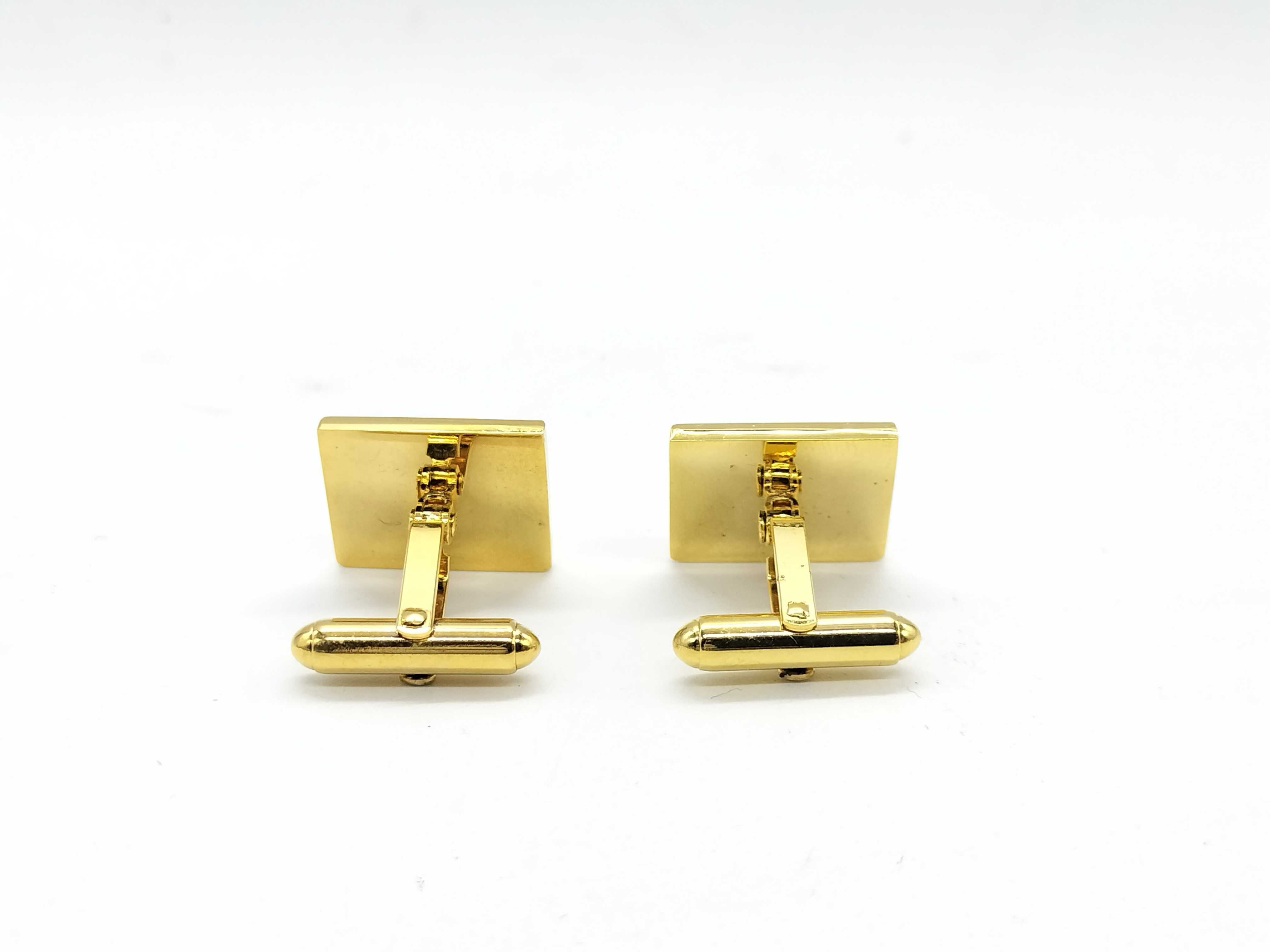 Gold Cufflinks Tie Clip & Cufflinks — view 3