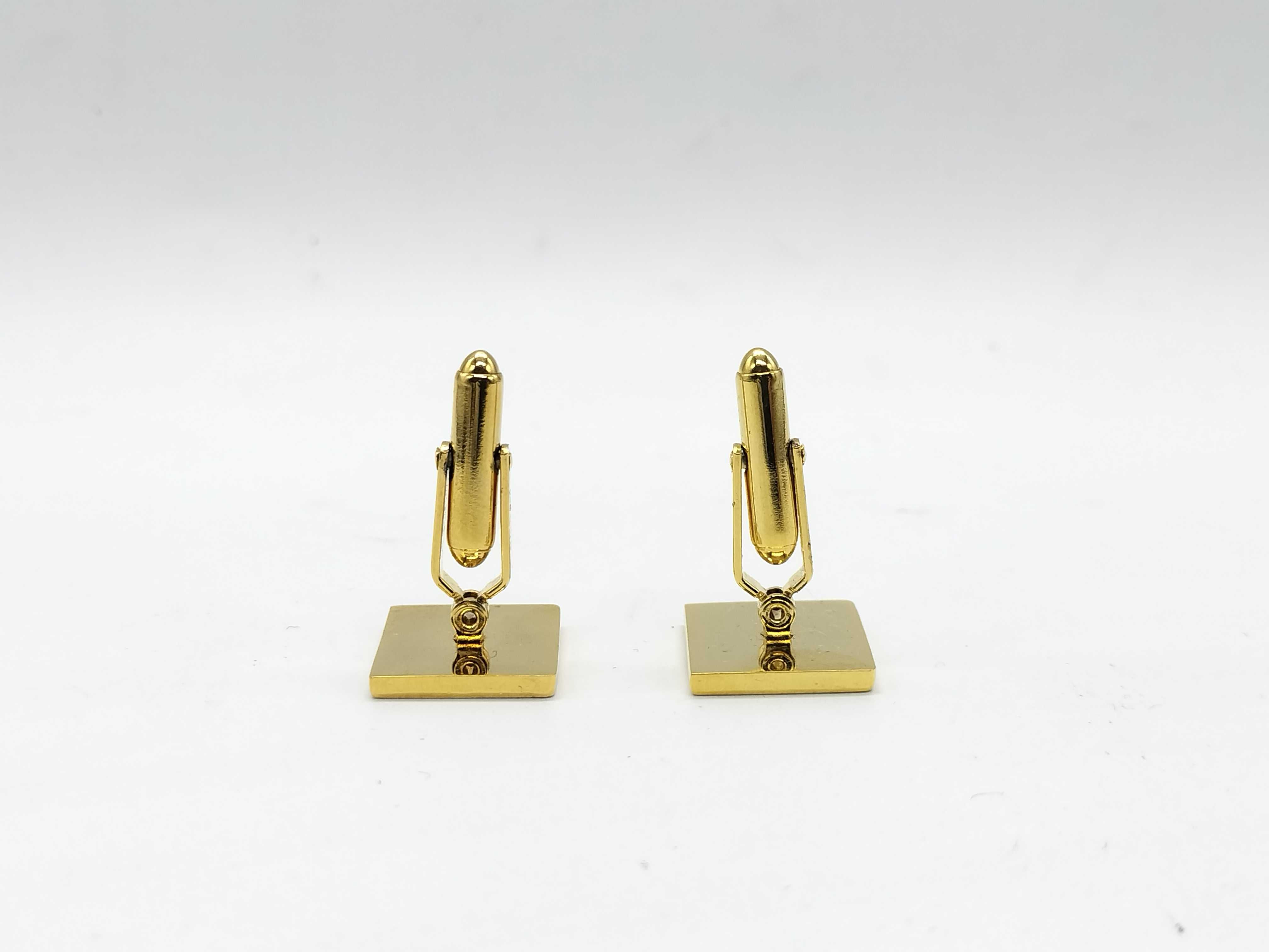Gold Cufflinks Tie Clip & Cufflinks — view 4