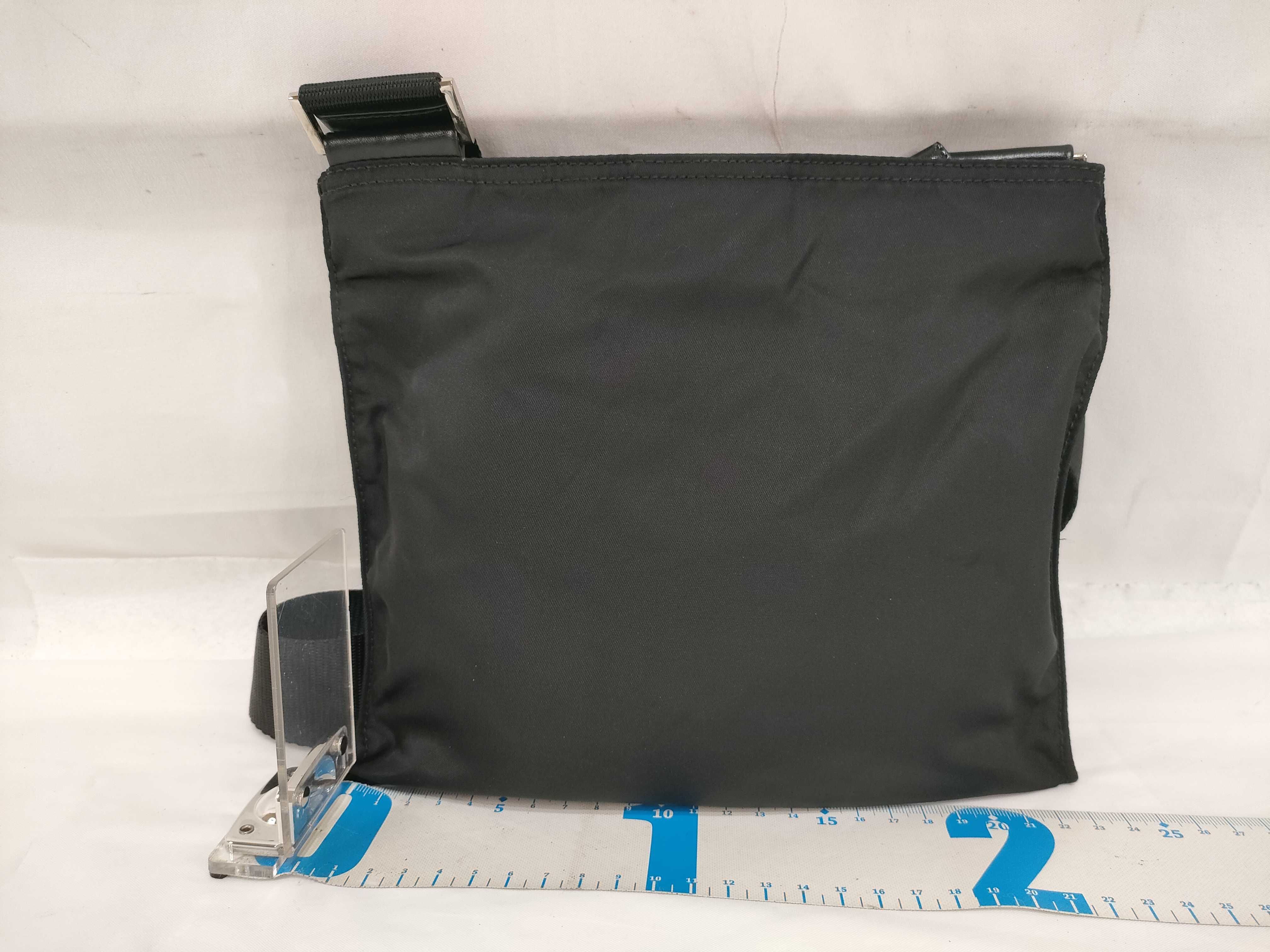 Nylon Shoulder Bag (Black) — view 2