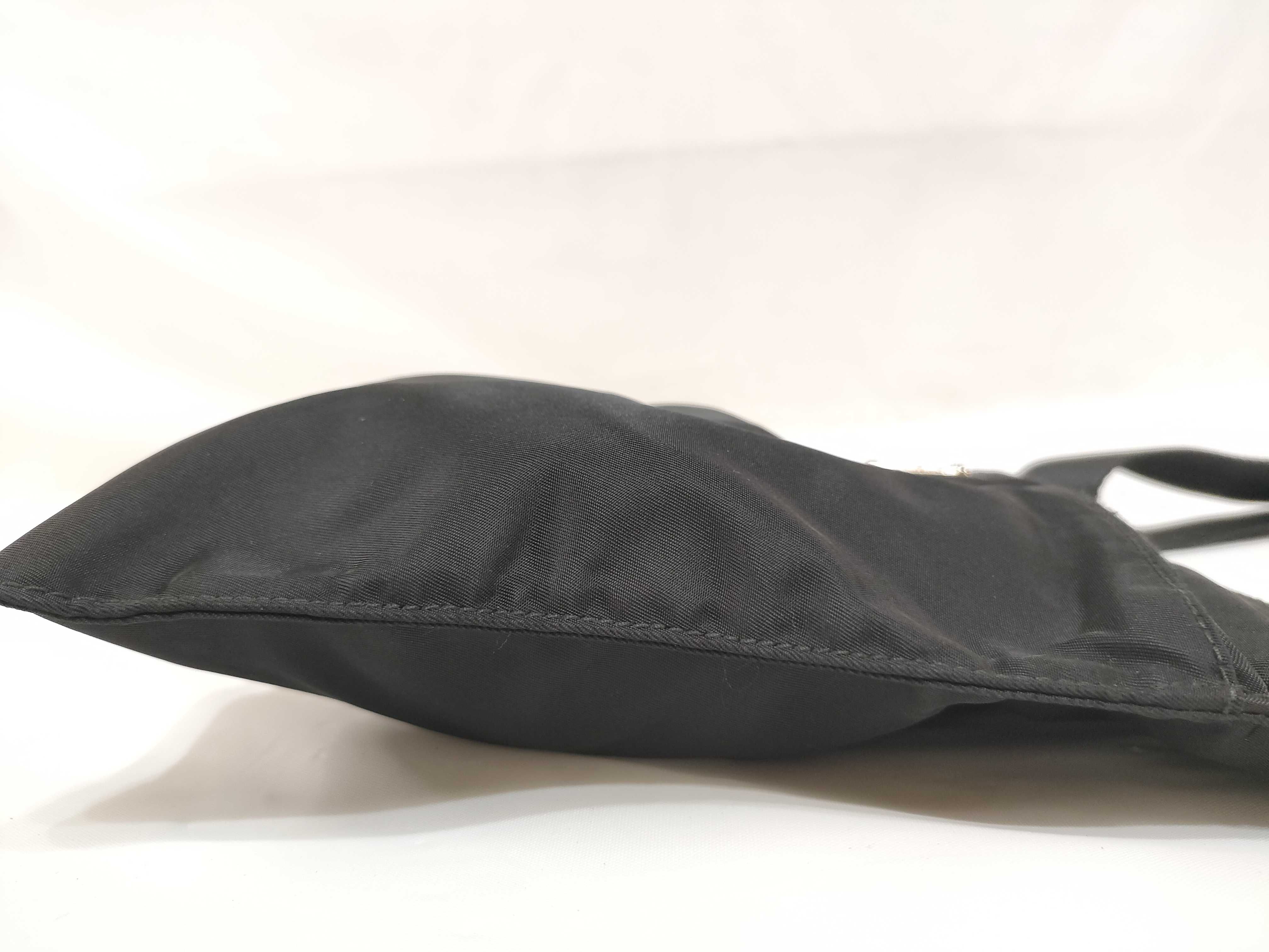 Nylon Shoulder Bag (Black) — view 8