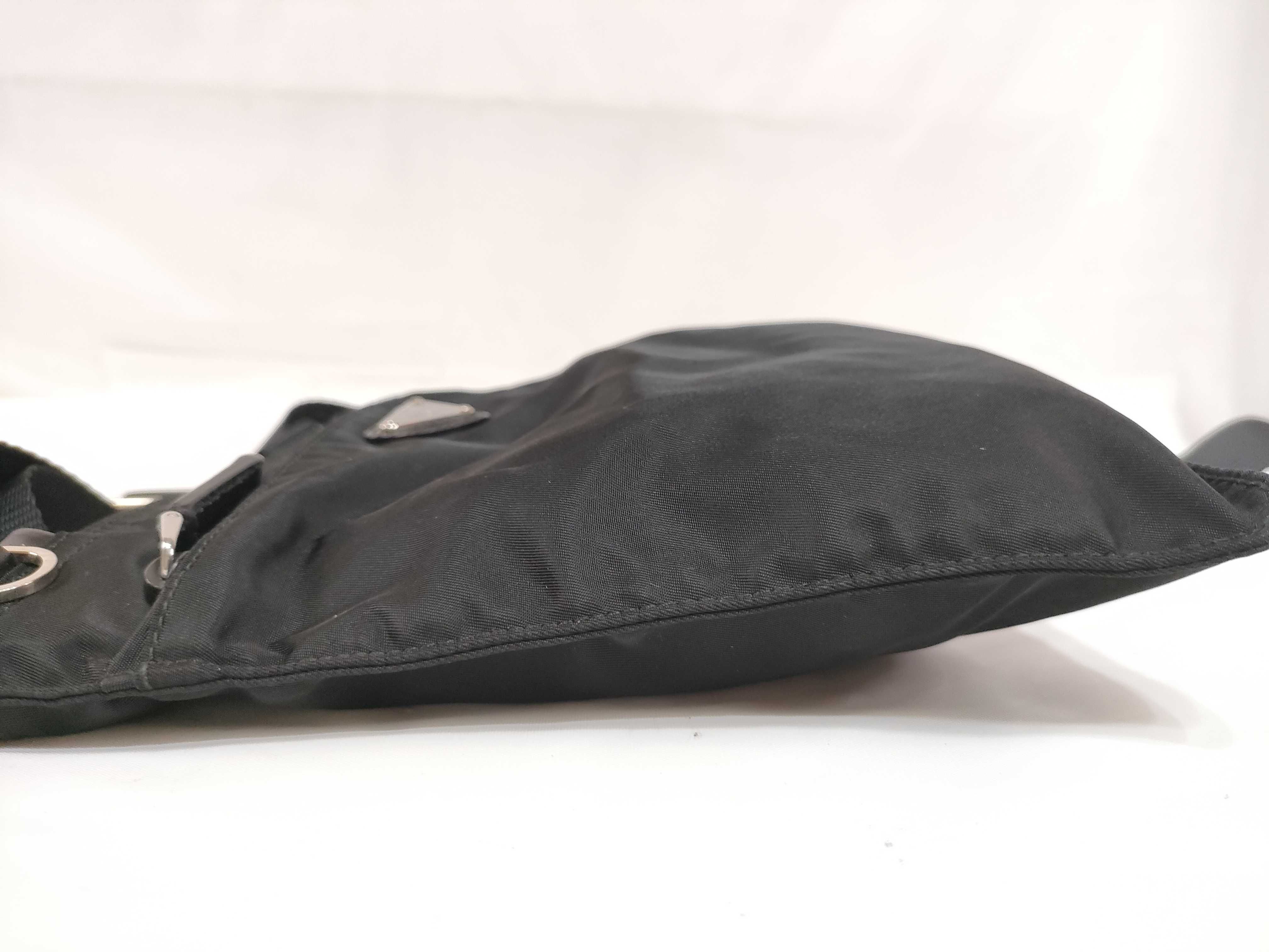 Nylon Shoulder Bag (Black) — view 9