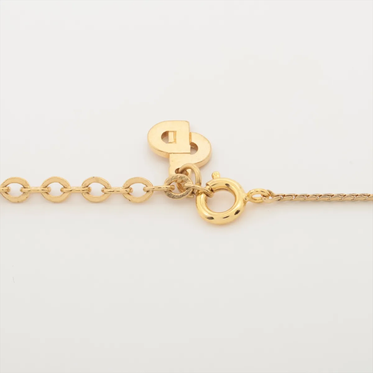 Logo Necklace GP x Rhinestone Gold — view 4