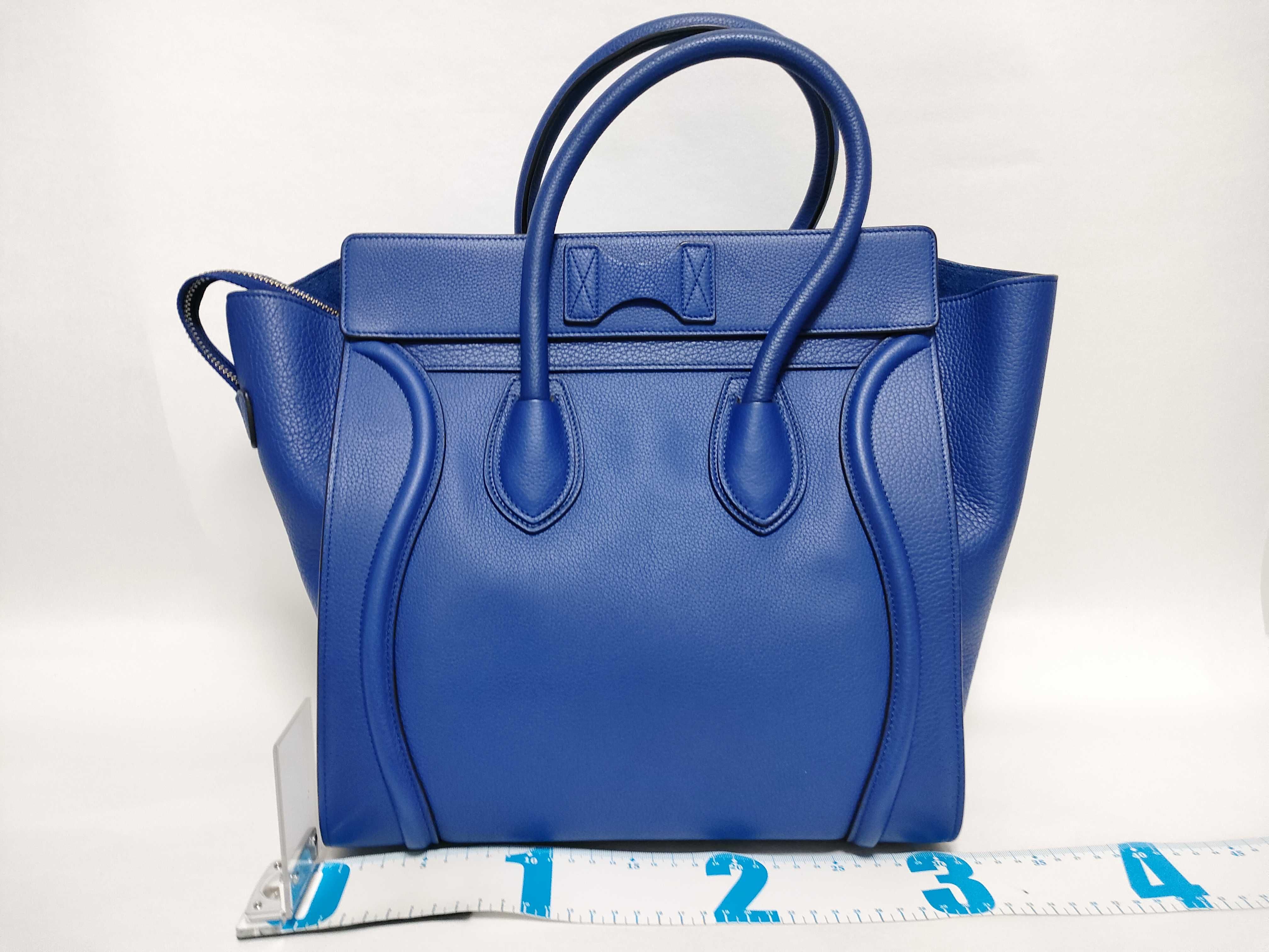 KR - Luggage shopper Leather Handbag Electric Blue — view 2