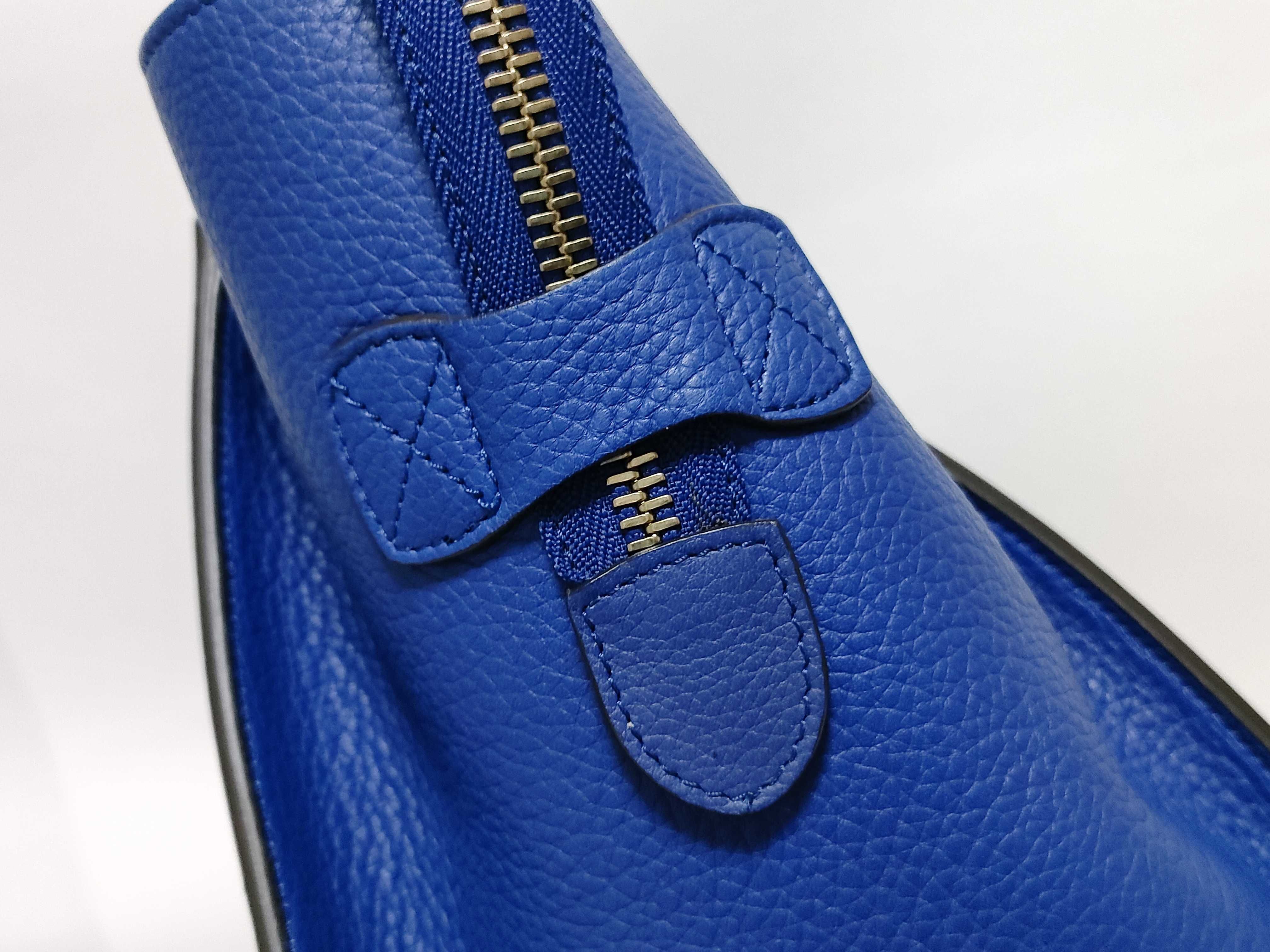 KR - Luggage shopper Leather Handbag Electric Blue — view 15