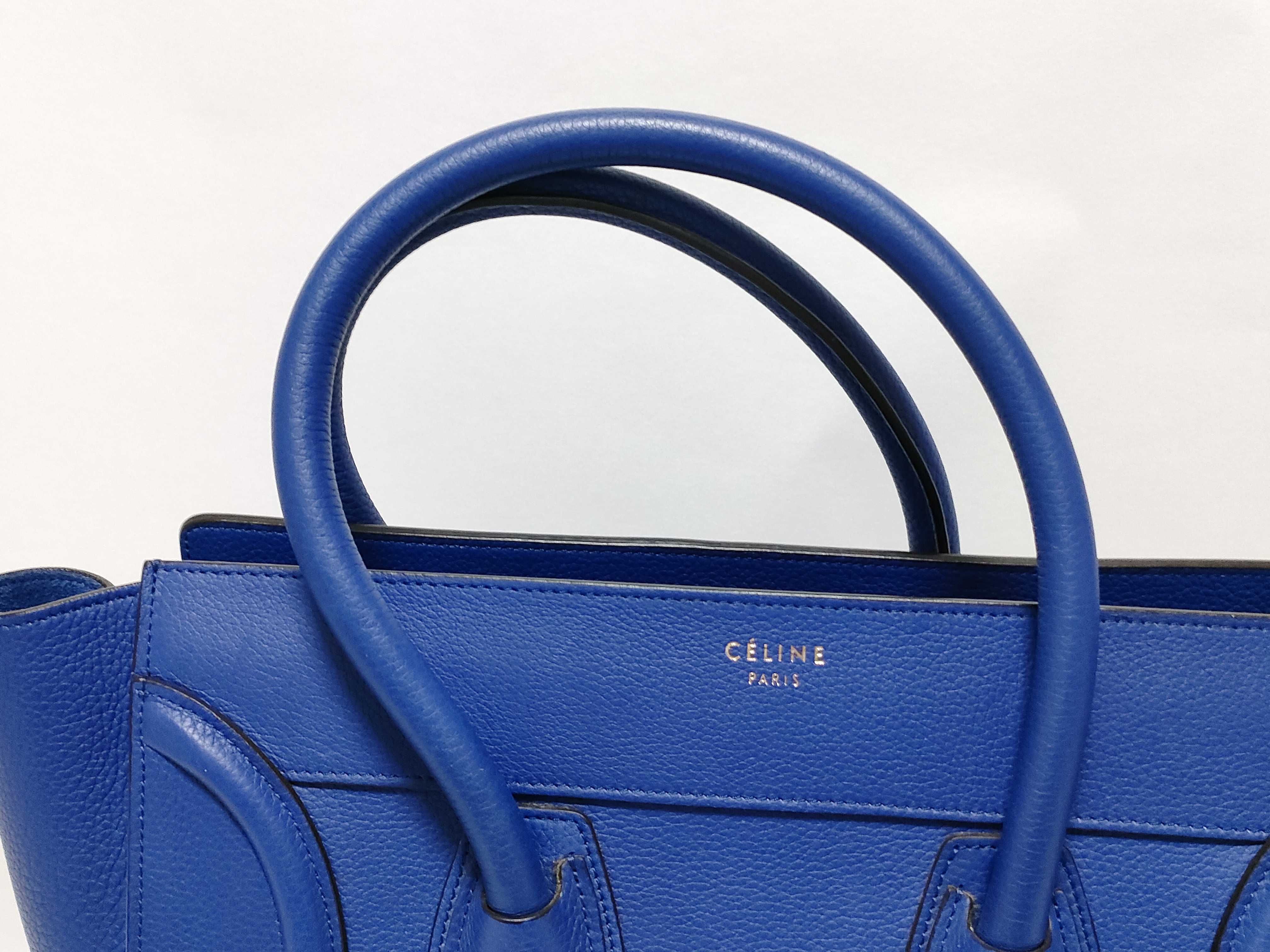 KR - Luggage shopper Leather Handbag Electric Blue — view 3