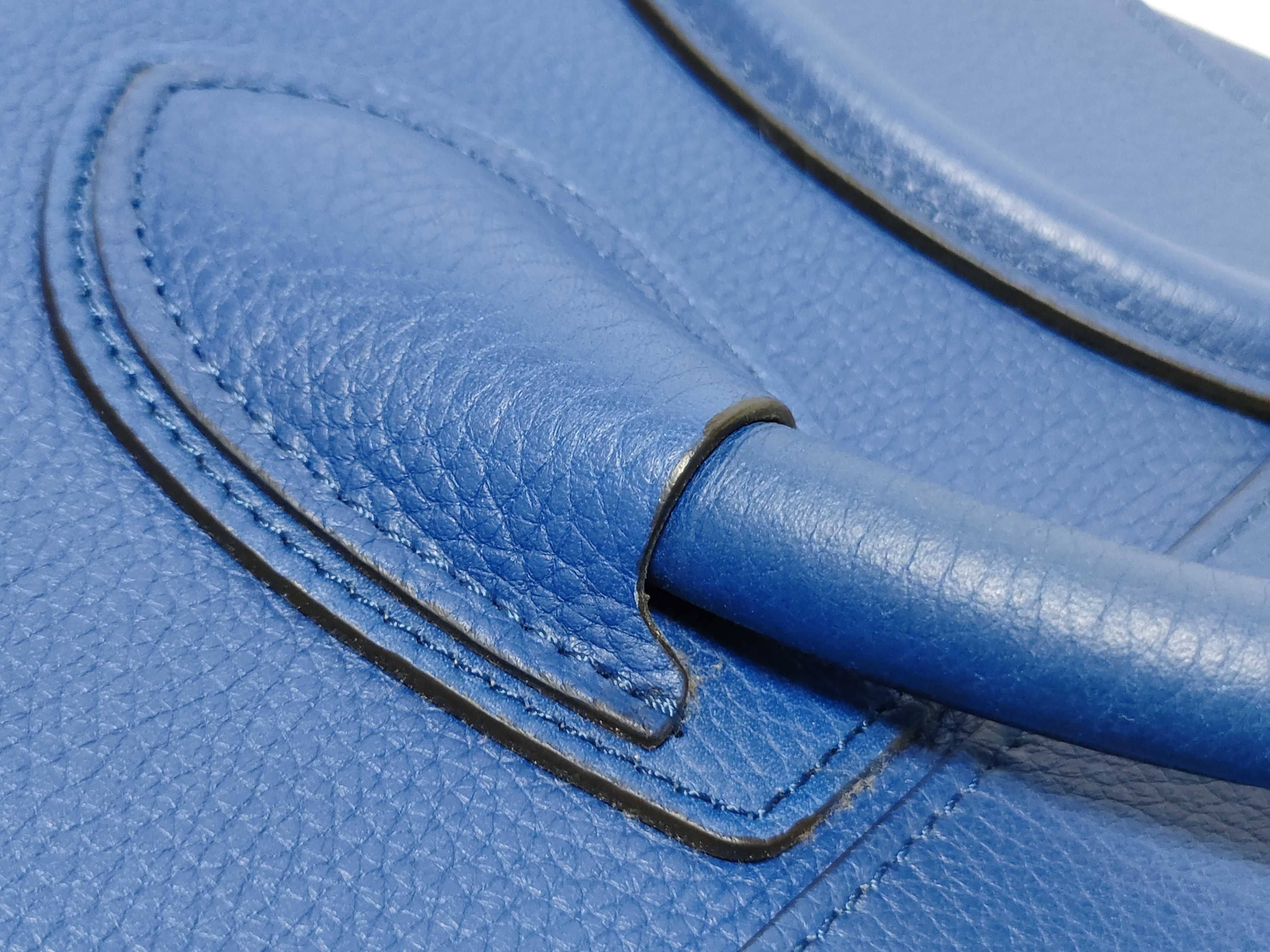 KR - Luggage shopper Leather Handbag Electric Blue — view 5