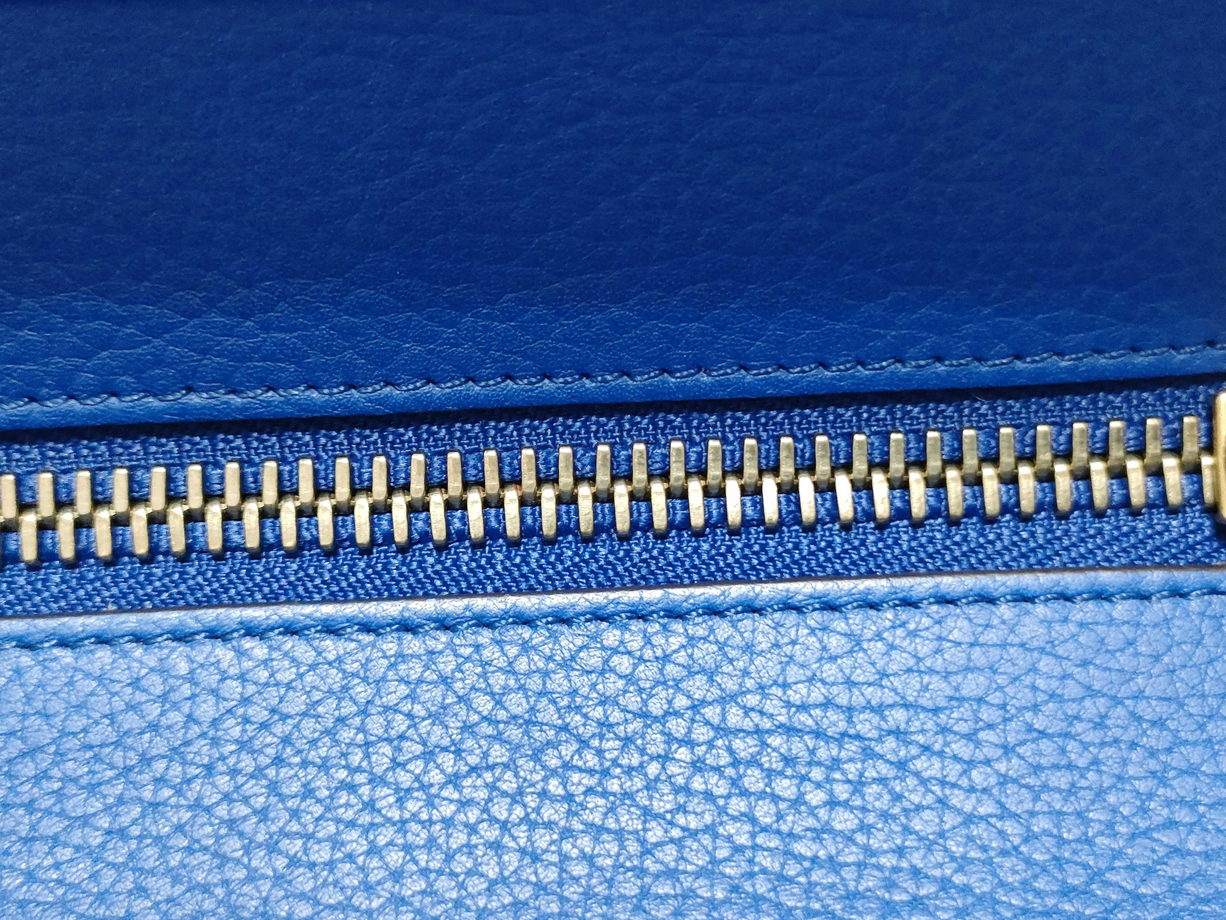 KR - Luggage shopper Leather Handbag Electric Blue — view 6