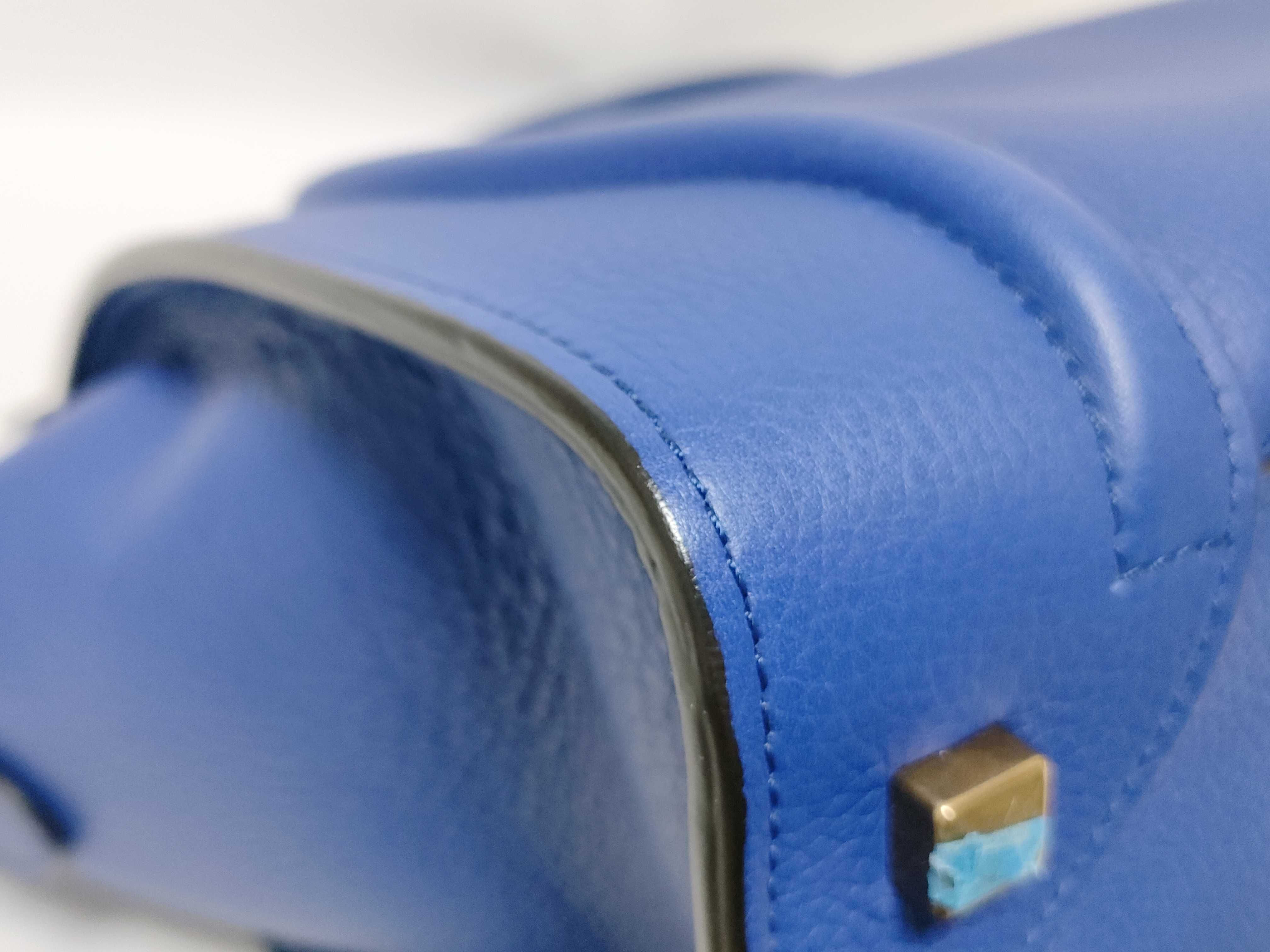 KR - Luggage shopper Leather Handbag Electric Blue — view 7