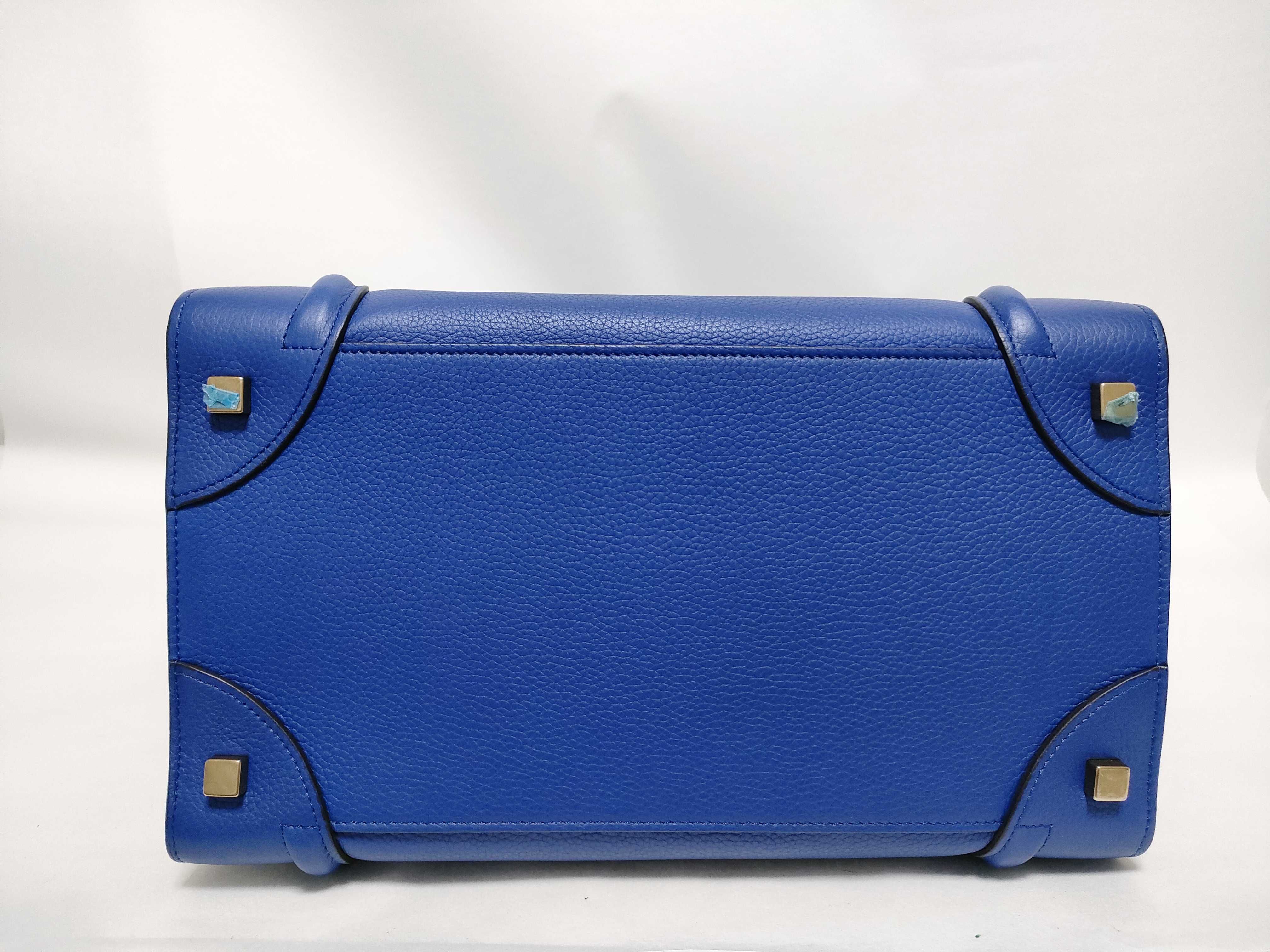 KR - Luggage shopper Leather Handbag Electric Blue — view 8
