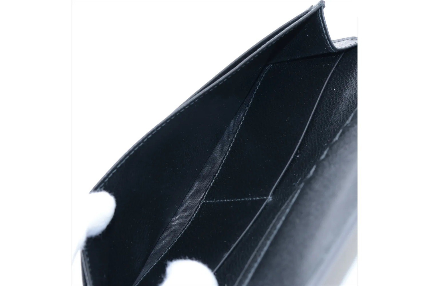 Leather long wallet, bi-fold wallet, genuine leather — view 4
