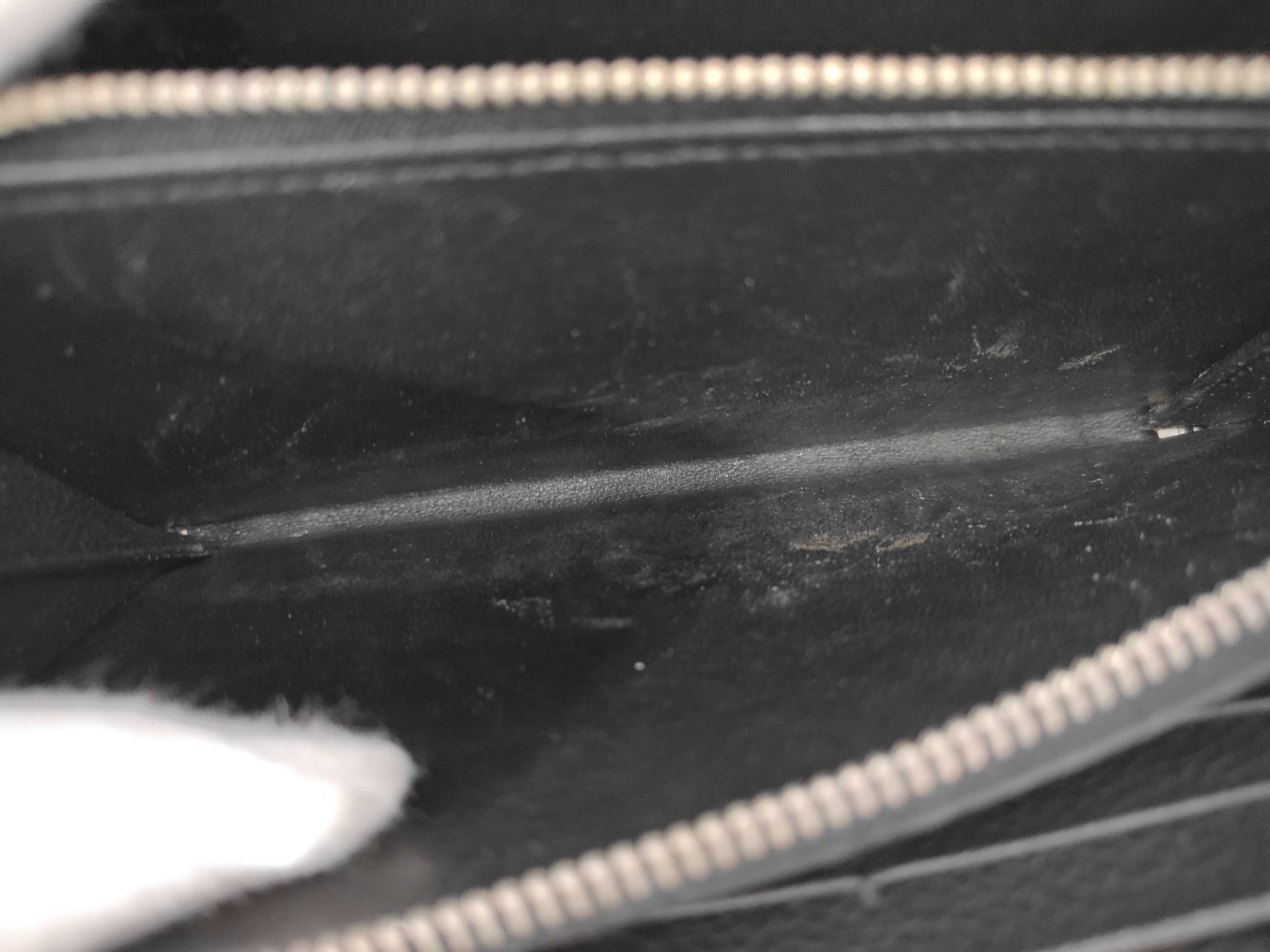 Long Wallet with Embossed Logo and YSL Hardware — view 12